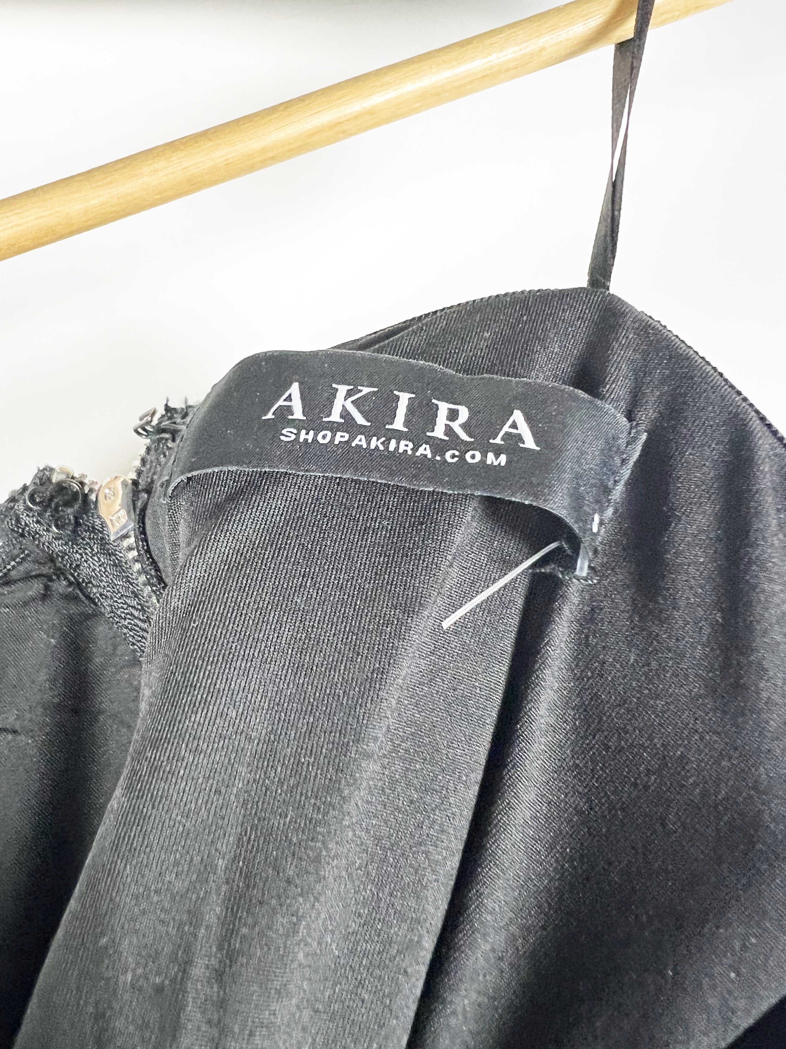 Akira Crystal Jewel Diamond Mesh Embellished Strapless Corset Crop Tank Top S