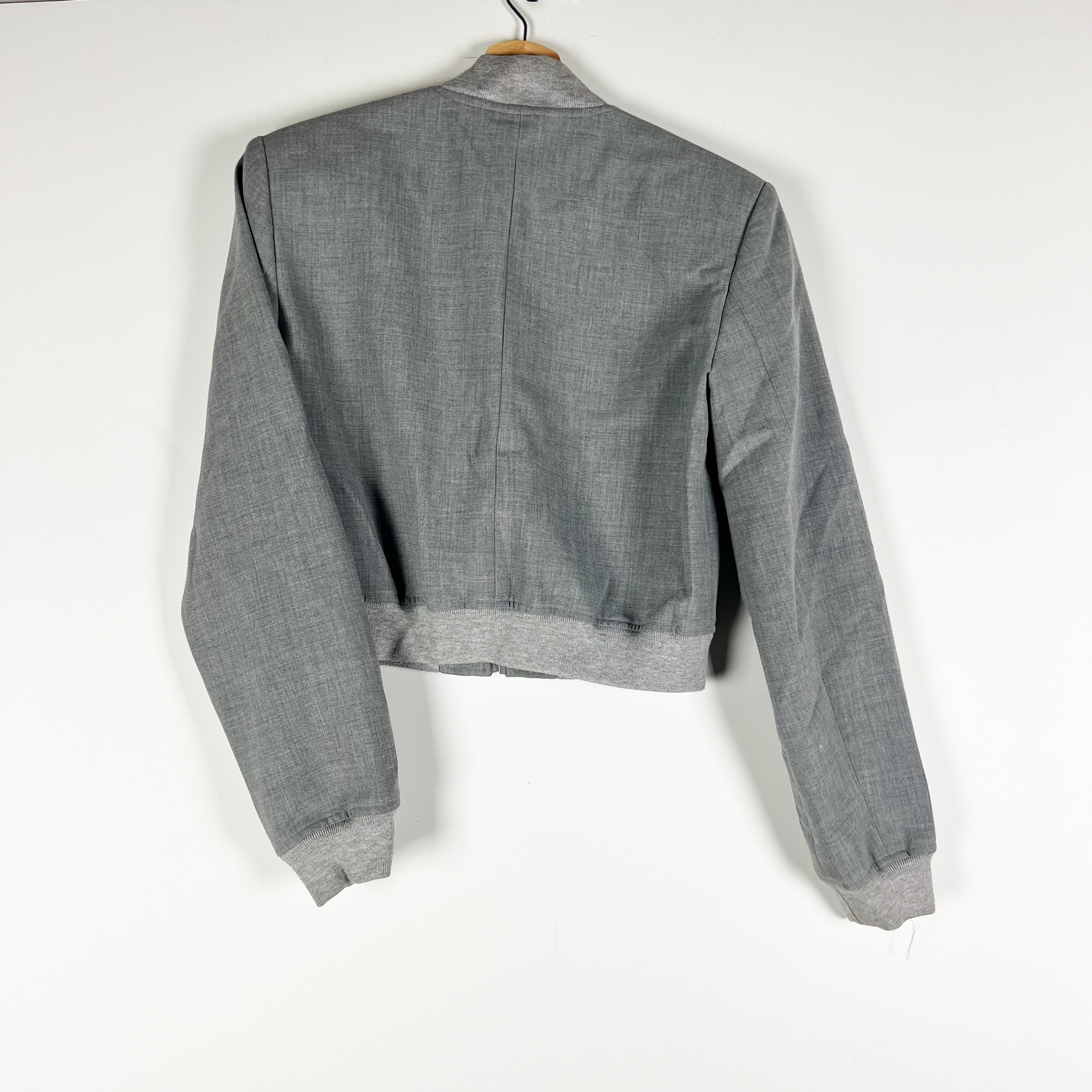 Babaton Aritzia Succession Bomber Softly Structured Shoulder Pad Cropped Jacket