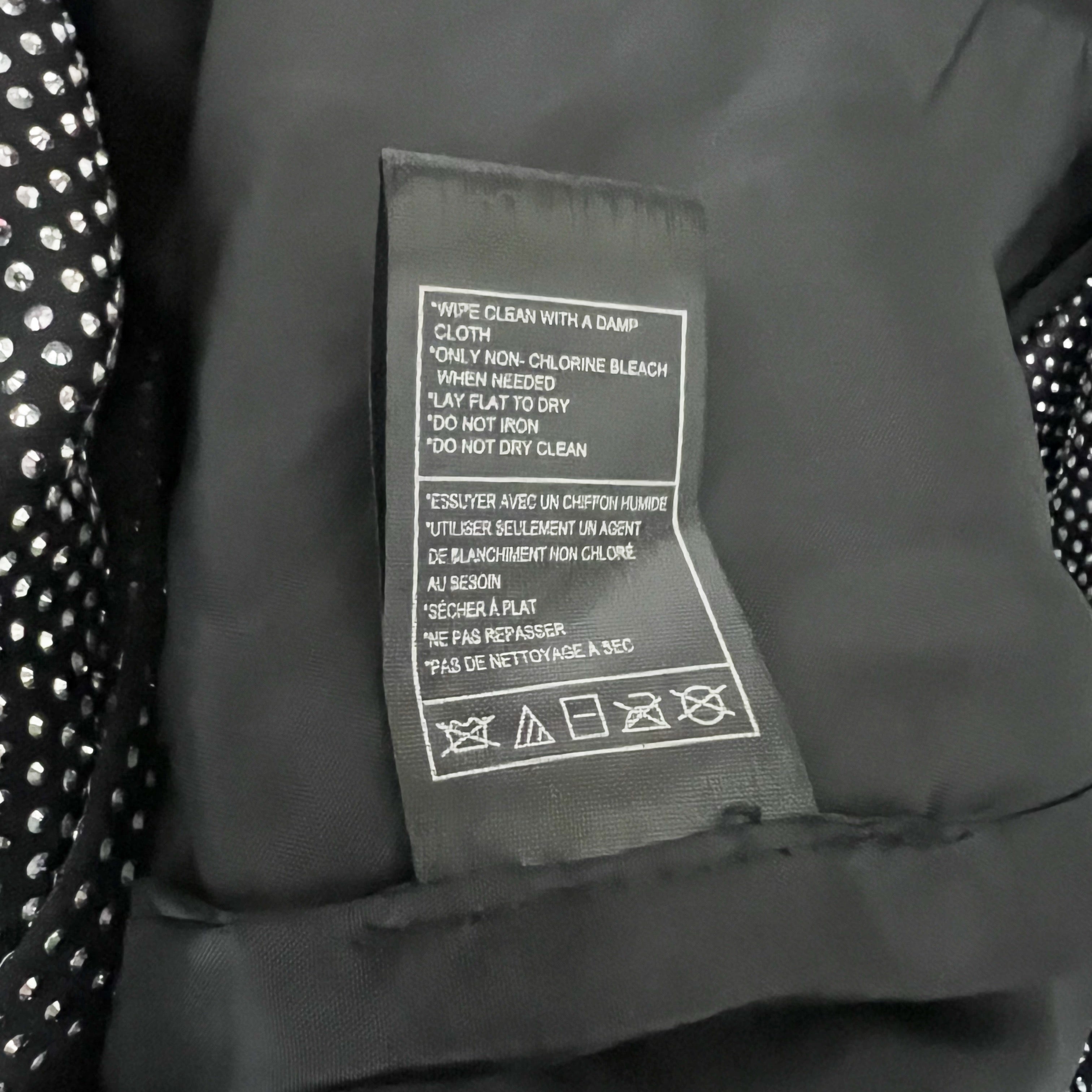 NEW Steve Madden Women's Aya Studded Embellished Open Front Jacket Blazer Silver