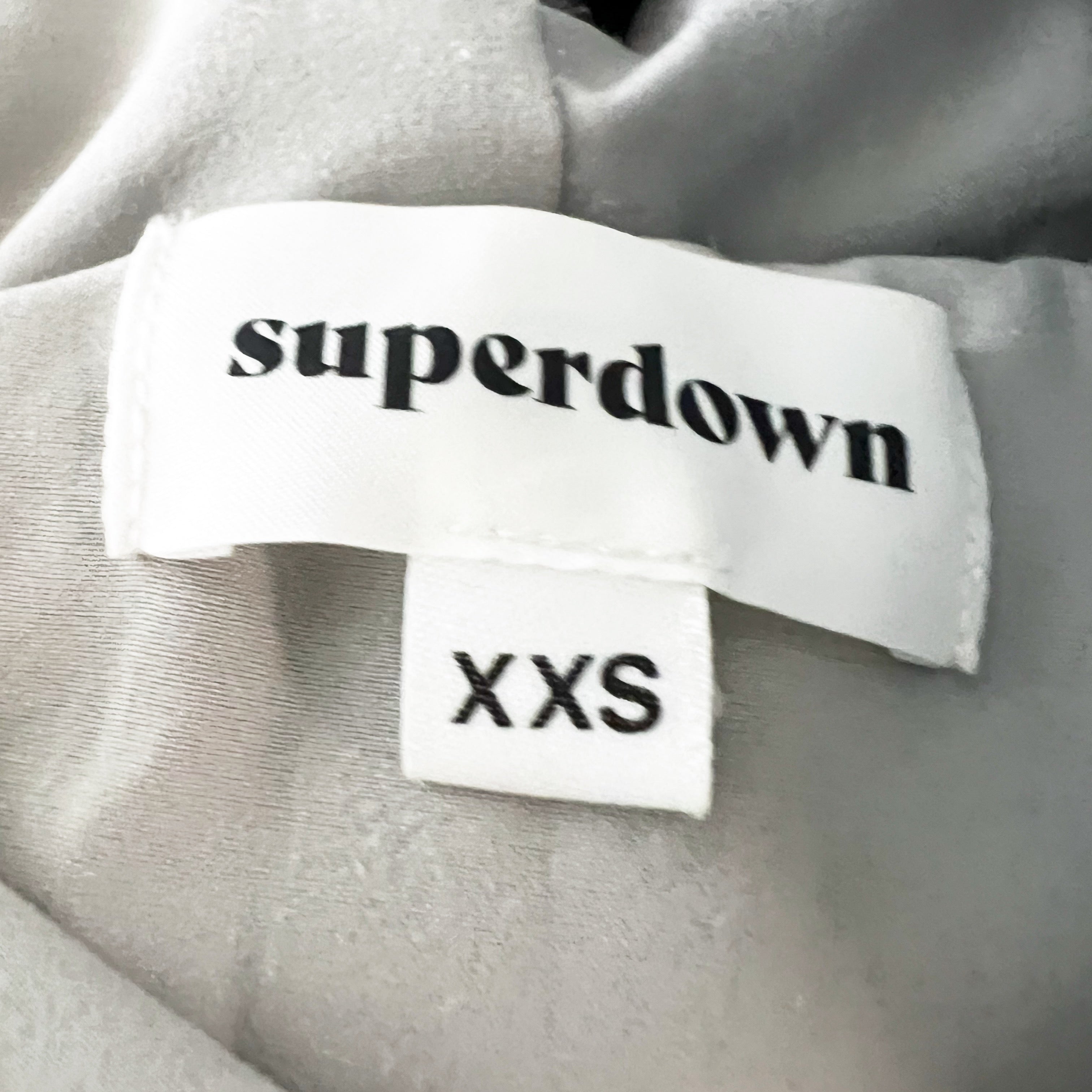 Superdown Women's Marissa Faux Vegan Fur Teddy Full Zip Hooded Jacket Gray XXS