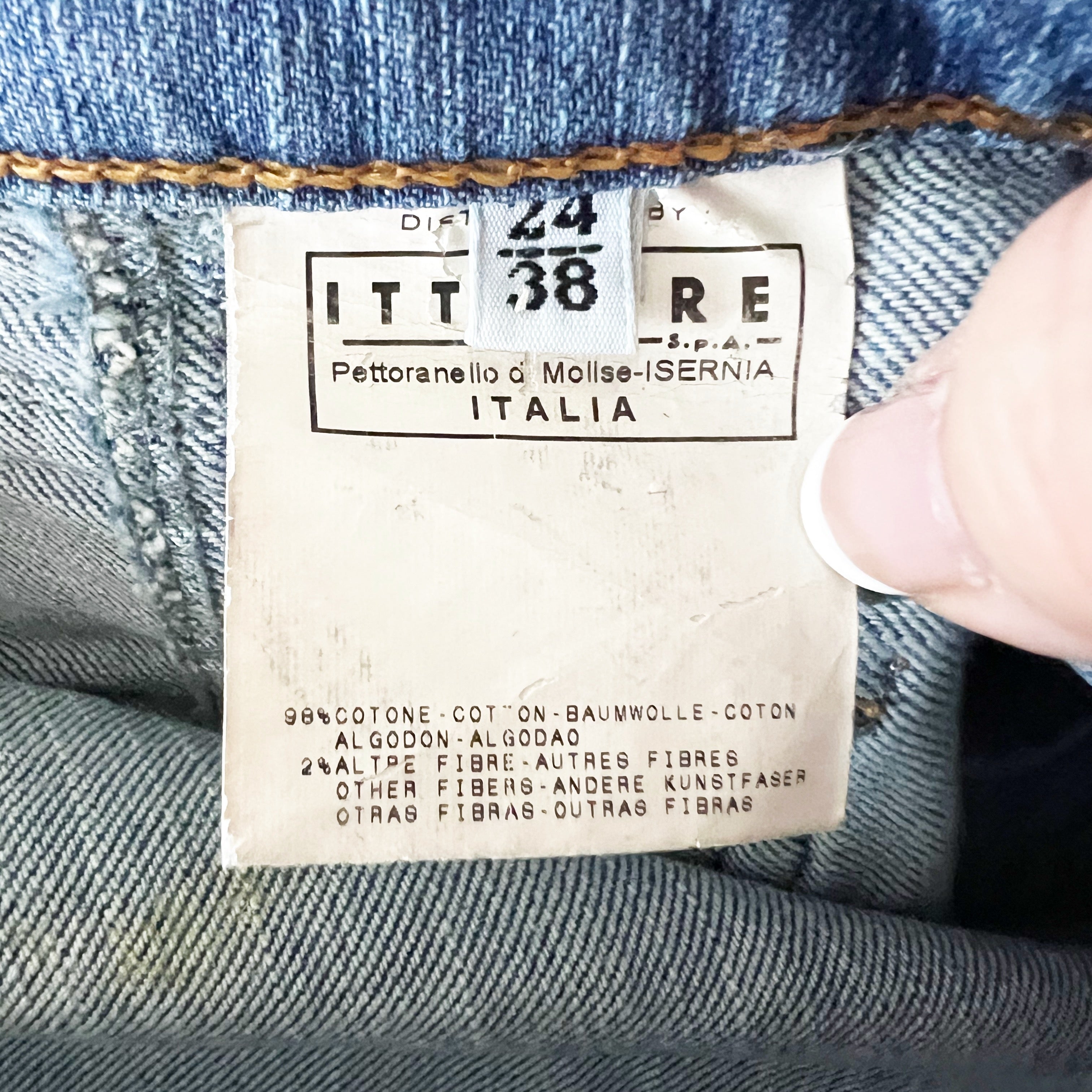 Dolce And Gabbana D&G Vintage Cotton Jean Denim Embroidered Mini Skirt Y2K XS