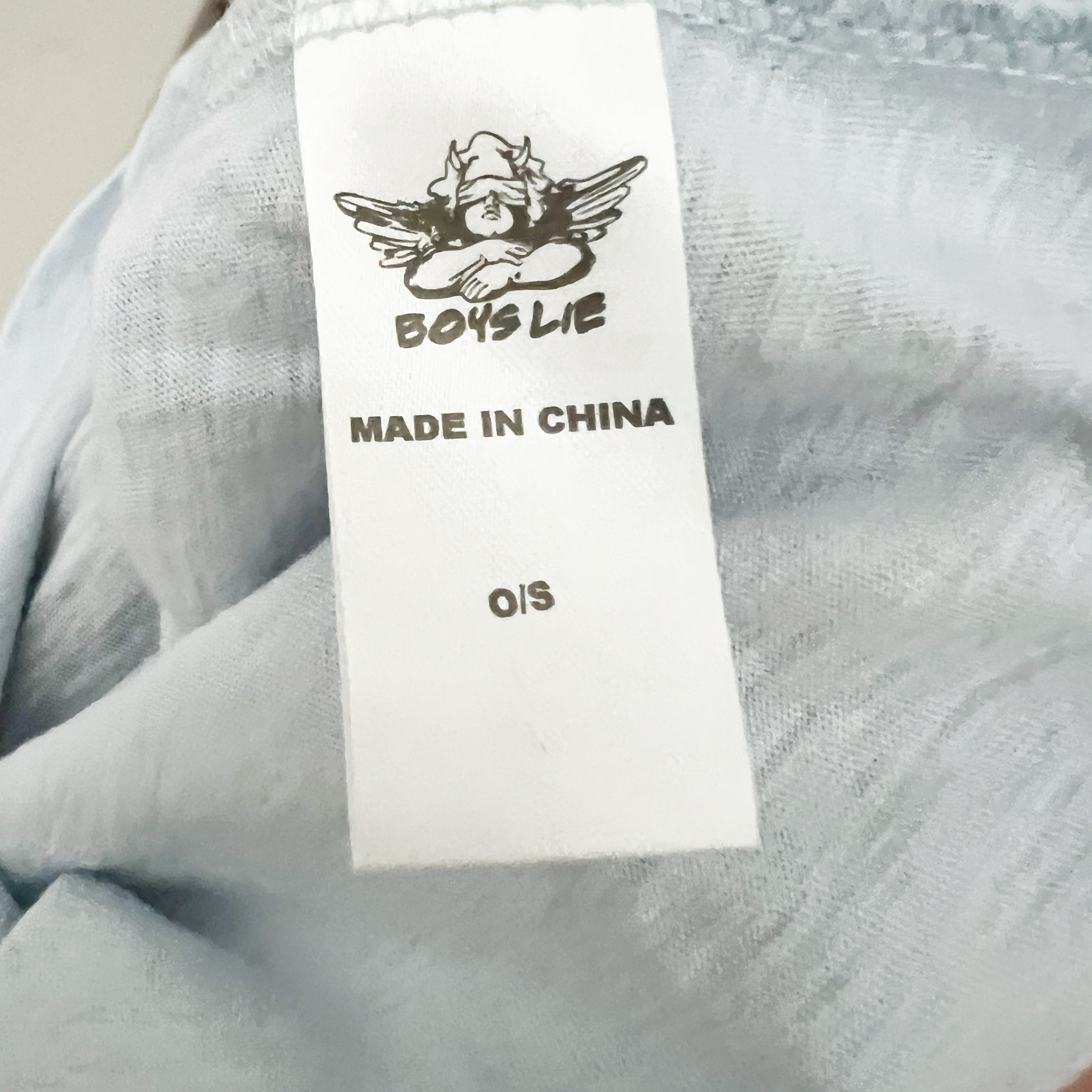 Boys Lie Fire Electric Love Fair Play Graphic Print Pattern Crew Neck Tee Shirt