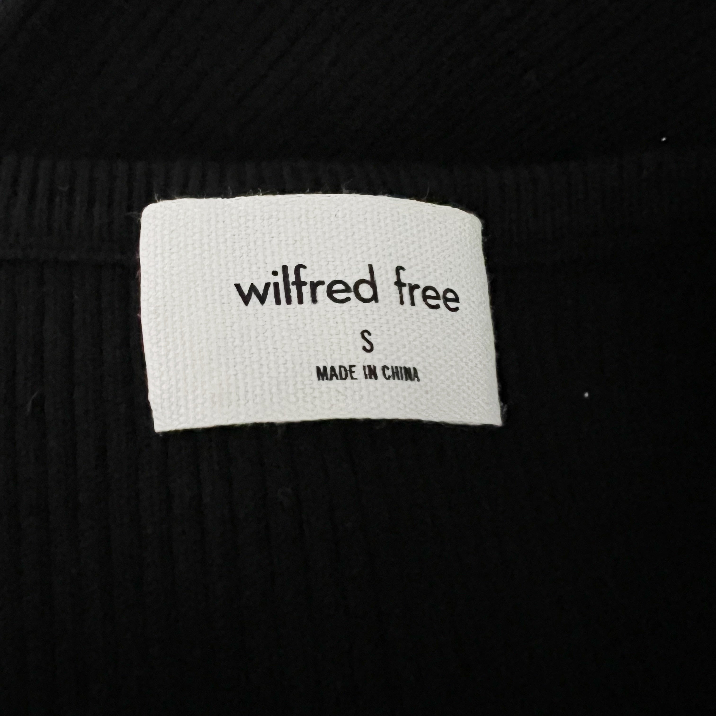 NEW Wilfred Aritzia Cut Out Ribbed Knit Scoop Neck Tank Mini Sweater Dress Black