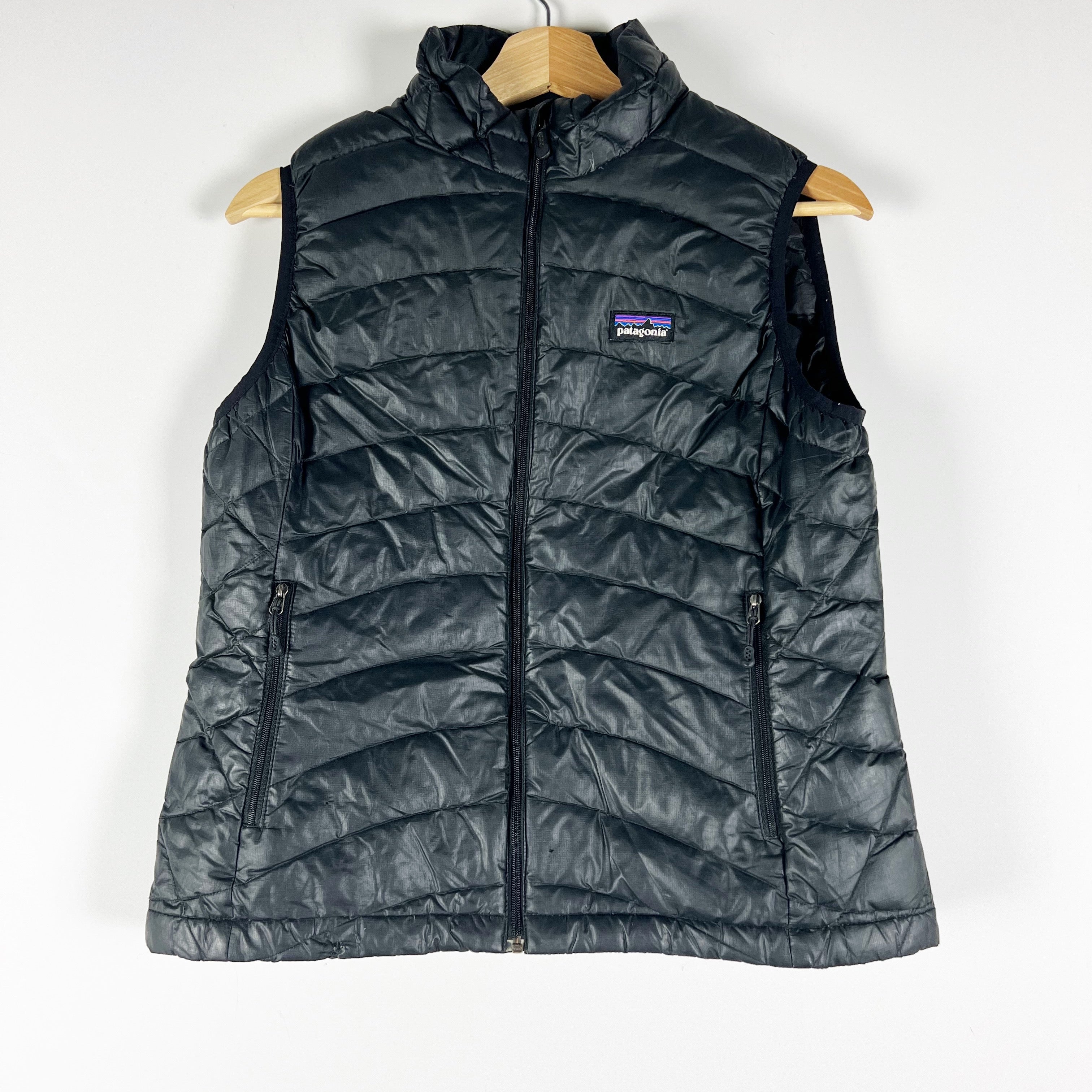 Patagonia Women's Goose Feather Down Quilted Sleeveless Full Zip Vest Jacket M