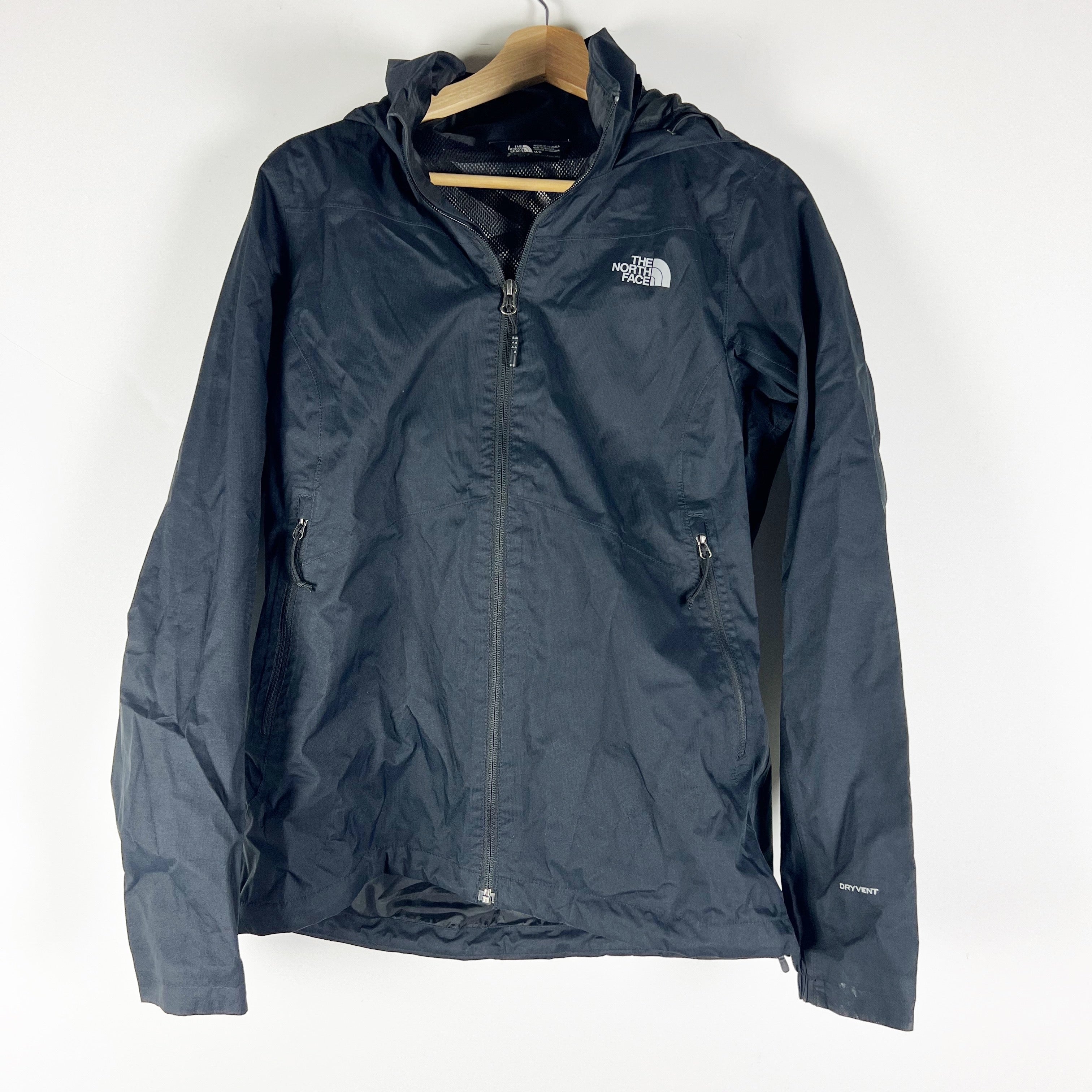 The North Face Women's Resolve Water Resistant Full Zip Hooded Rain Jacket M