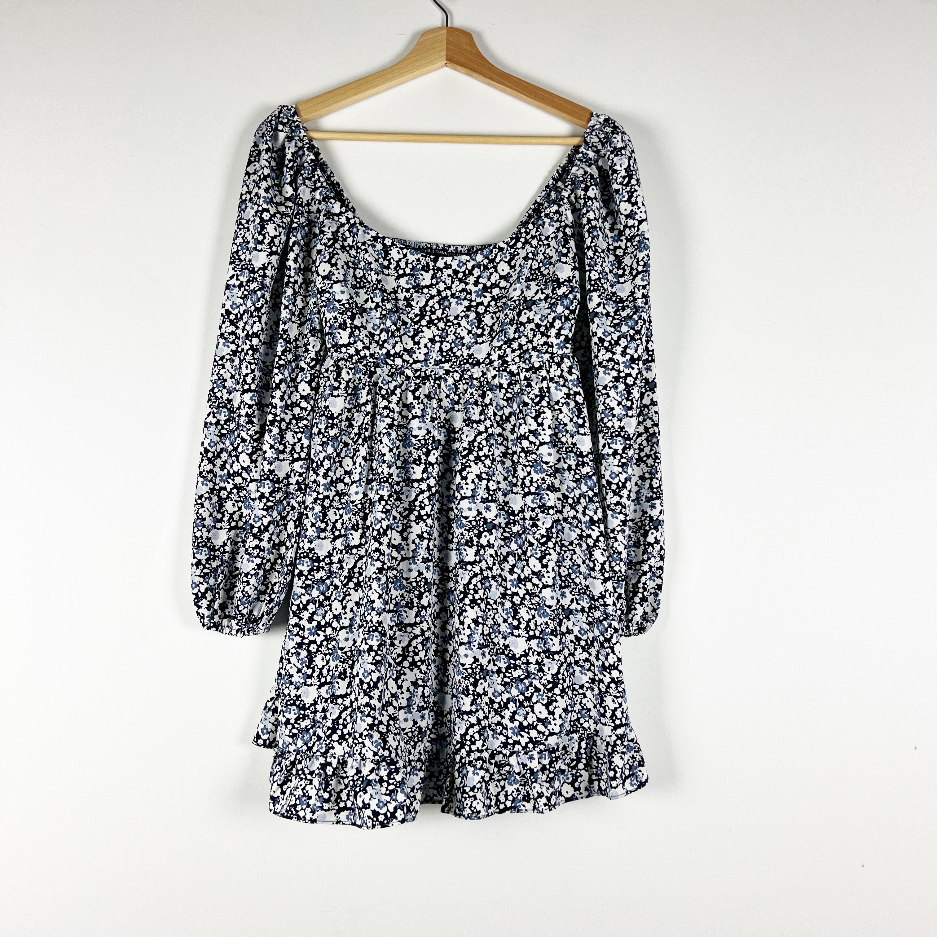 NEW Abercrombie & Fitch Micro Floral Flower Print Pattern Mini Dress SP