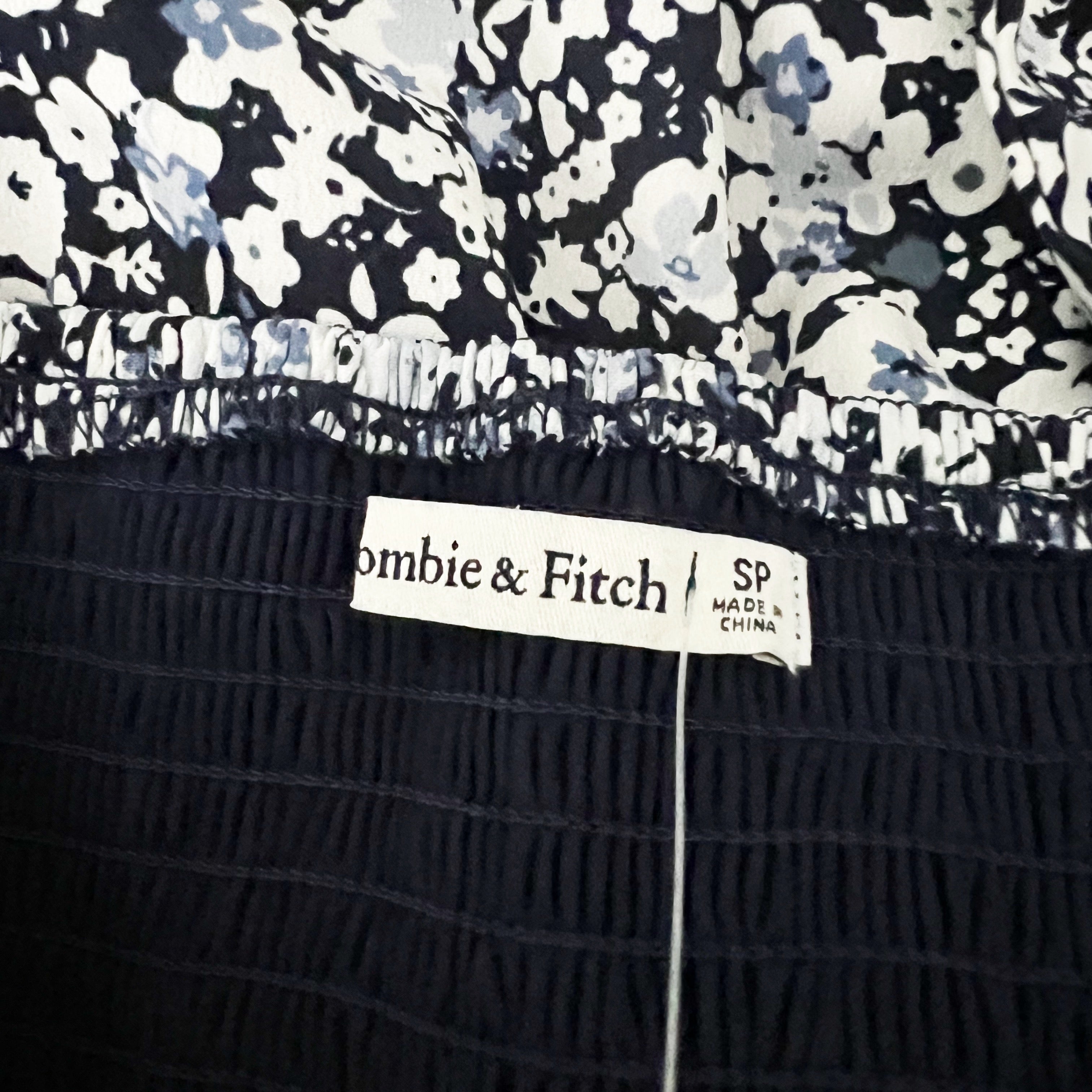 NEW Abercrombie & Fitch Micro Floral Flower Print Pattern Mini Dress SP