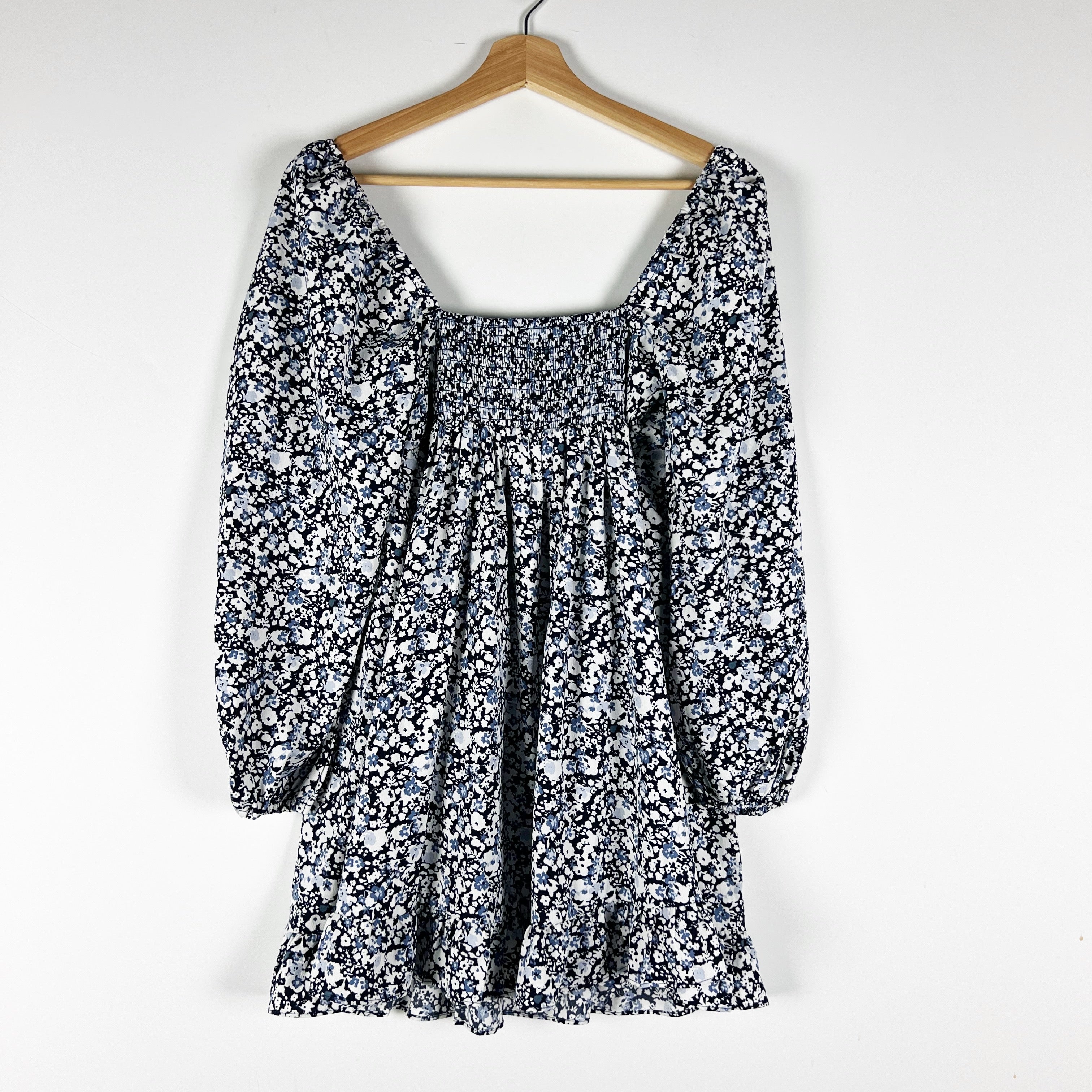 NEW Abercrombie & Fitch Micro Floral Flower Print Pattern Mini Dress SP