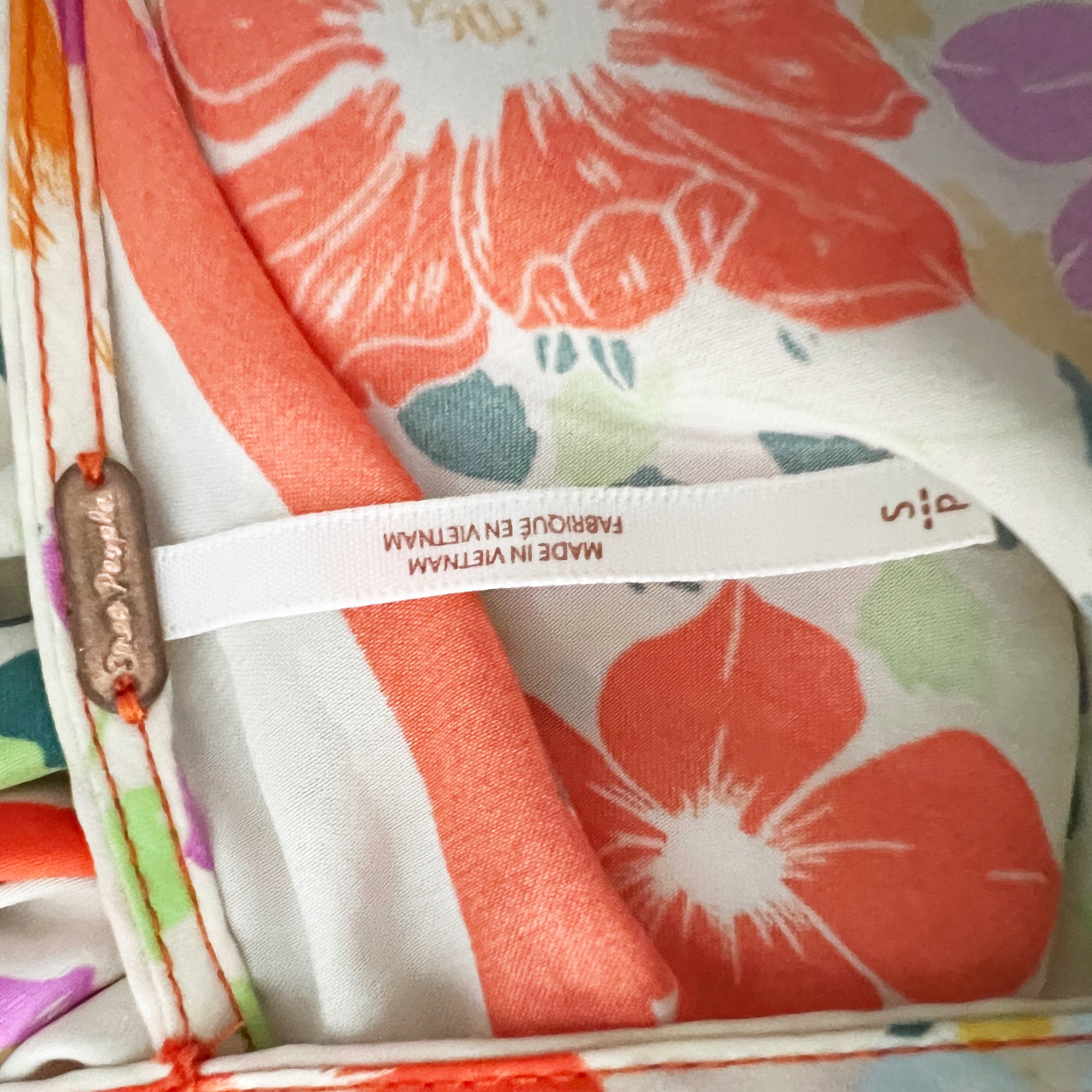 Free People Tied To You Satin Deep VNeck Sleeveless Tank Top Blouse Fiesta Combo