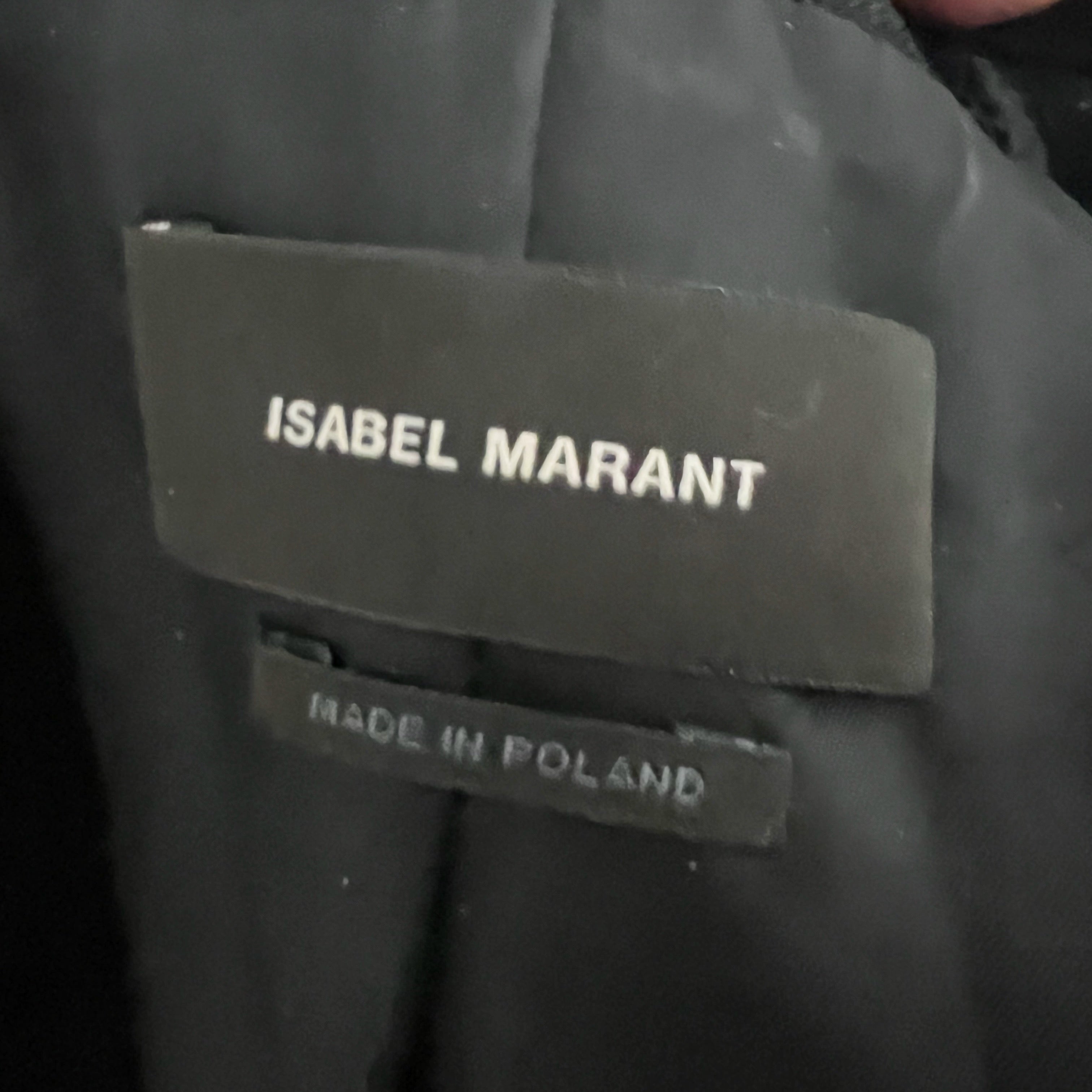 Isabel Marant Paryam Crystal Jewel Studded Embellished Wool Blazer Jacket Black