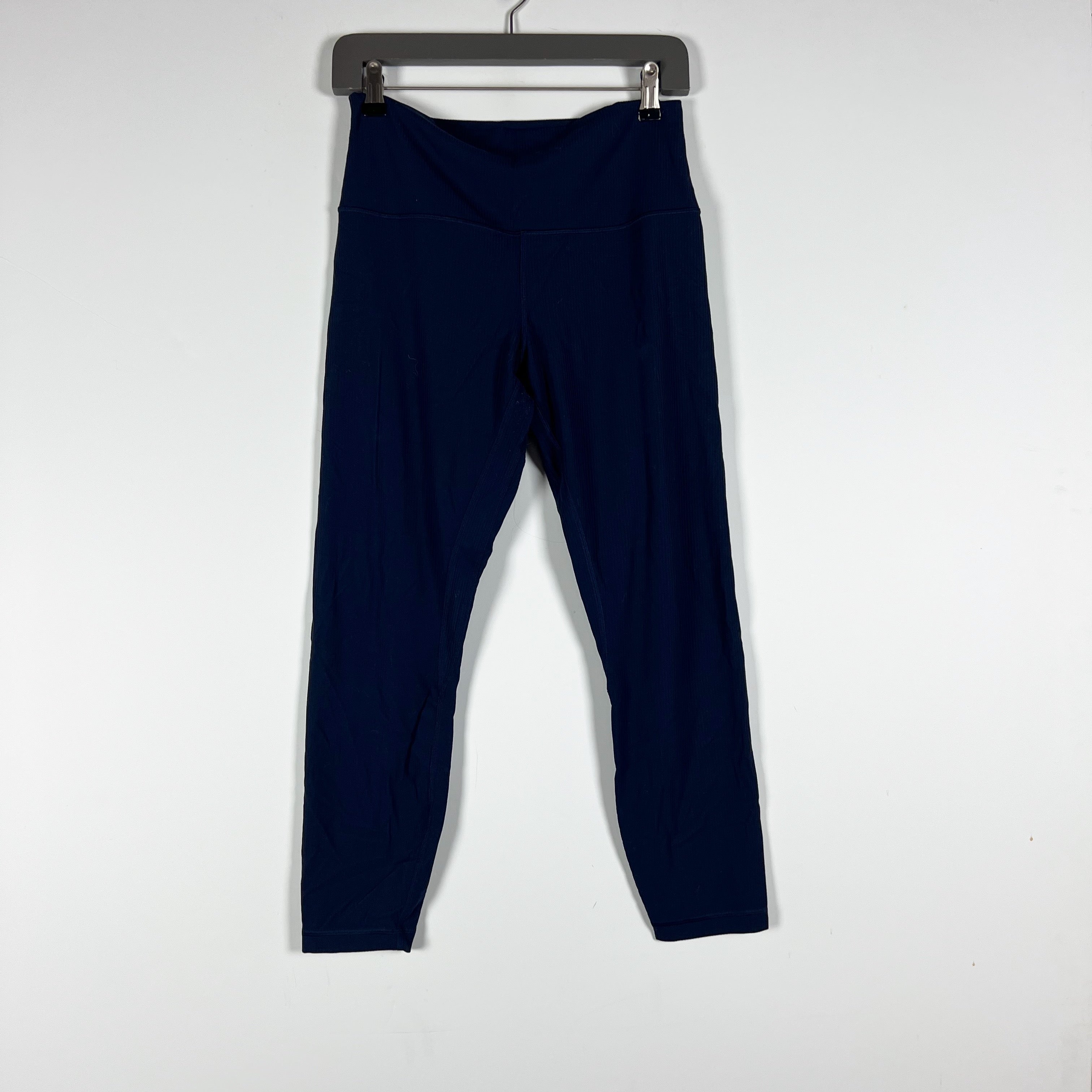 Lululemon Women's Align Ribbed High-Rise Pant 25" True Navy Blue Leggings 10