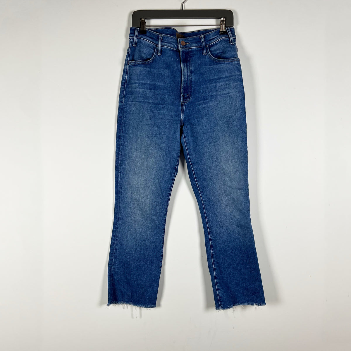 Mother Denim Women's Hustler Ankle Fray Cotton Stretch Meet Cute Denim Jeans 32