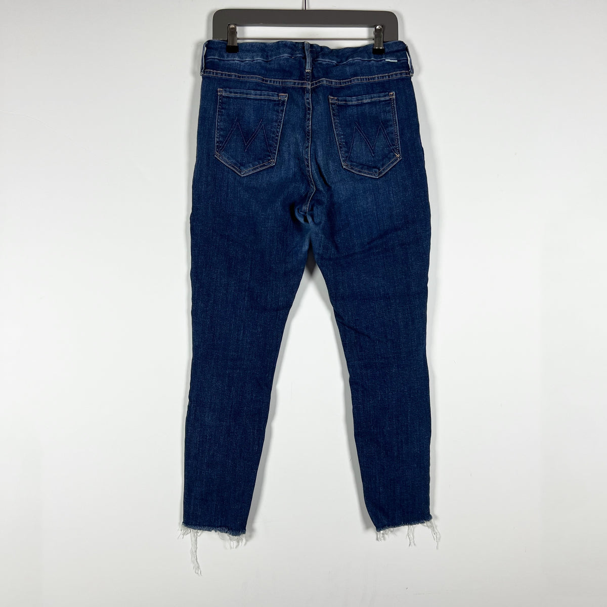 Mother Denim Women's The Looker Ankle Fray Cotton Stretch Girl Crush Jeans 32