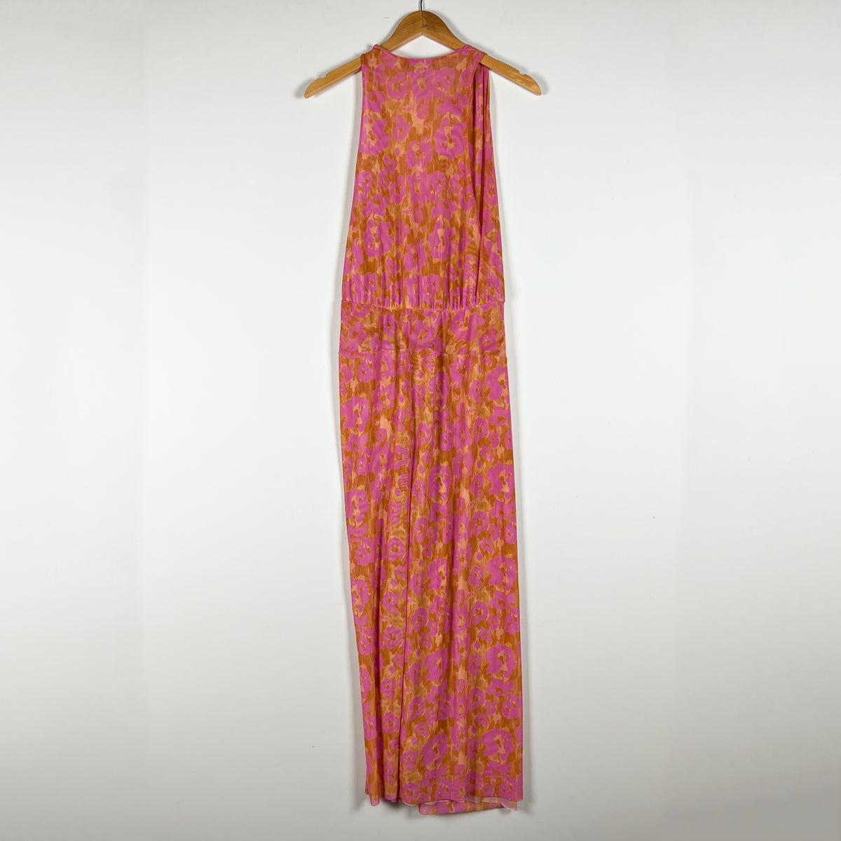 Vix Paula Hermanny Mosqueta Karina Chiffon Ruched Cover Up Midi Dress XL