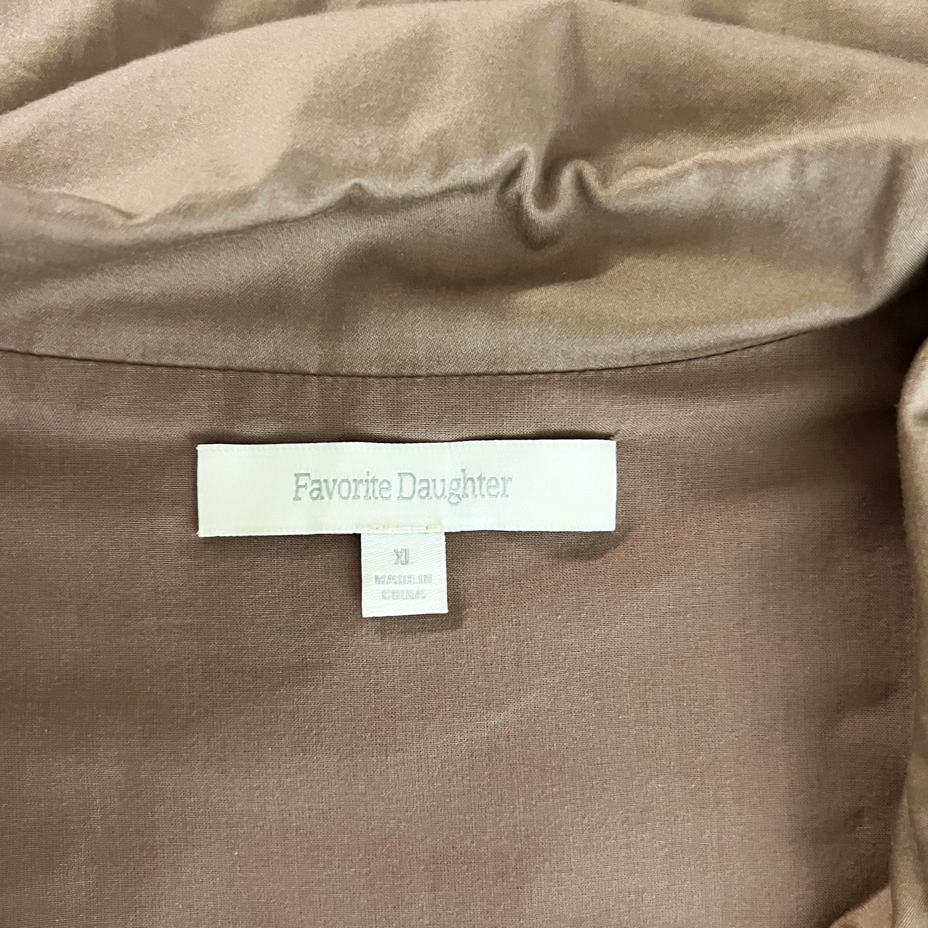 Favorite Daughter The Expressing Myself Belted A Line Midi Shirt Dress Macchiato