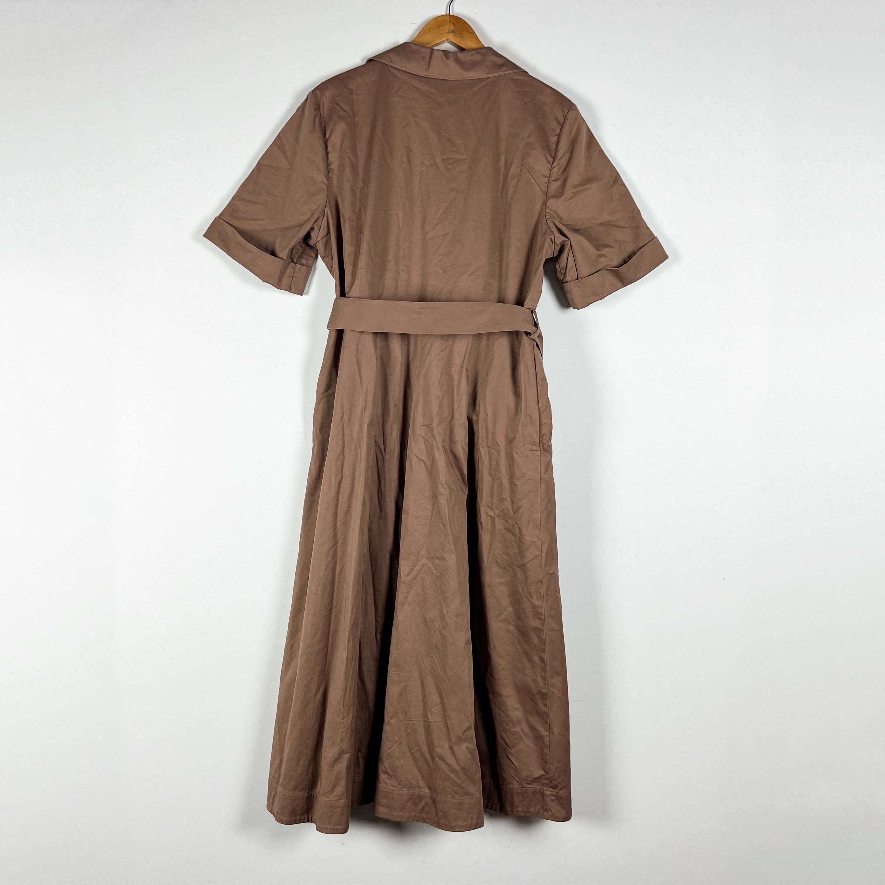 Favorite Daughter The Expressing Myself Belted A Line Midi Shirt Dress Macchiato