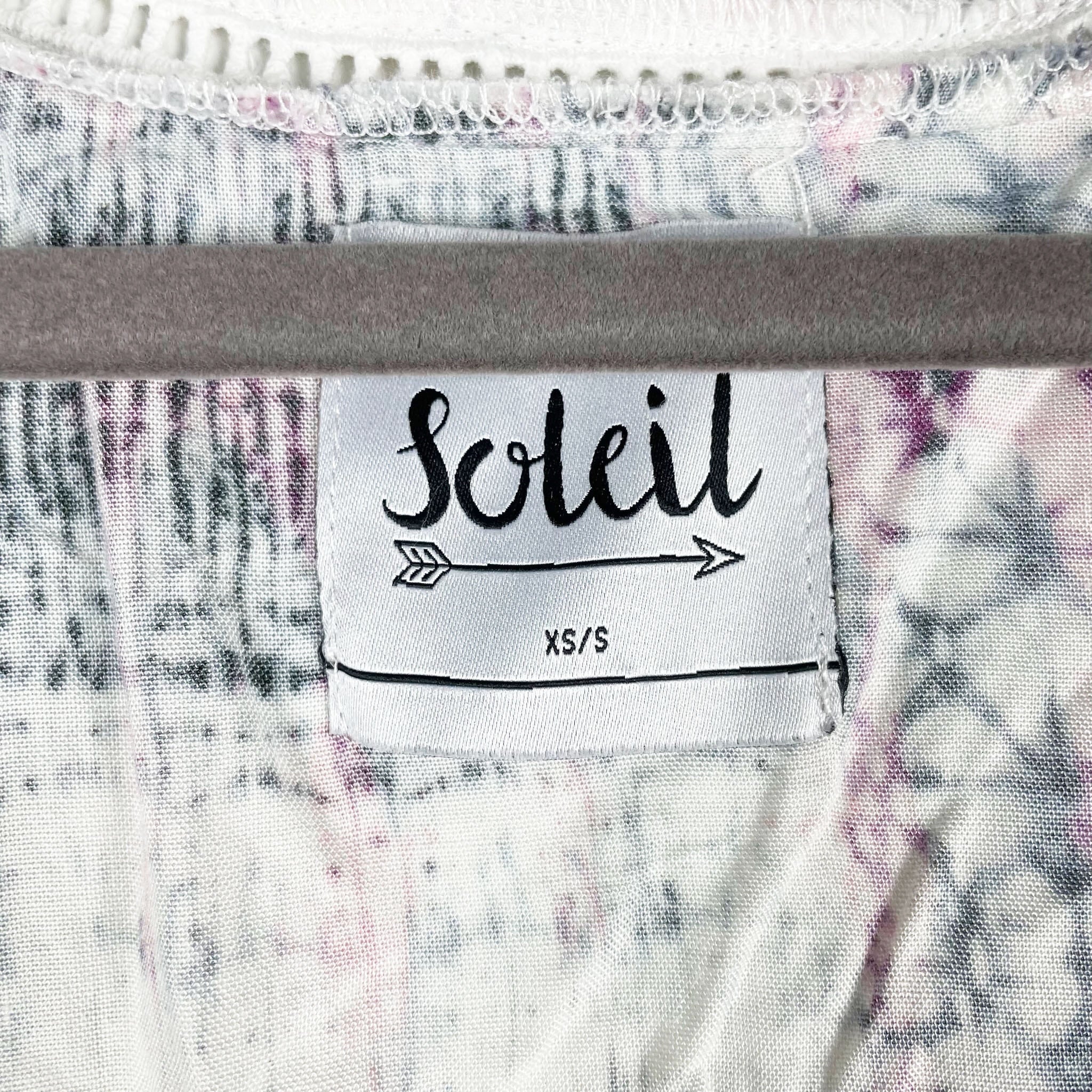 NEW Soleil Tie Dye Multi Color Print Pattern Oversized Open Front Kimono Robe