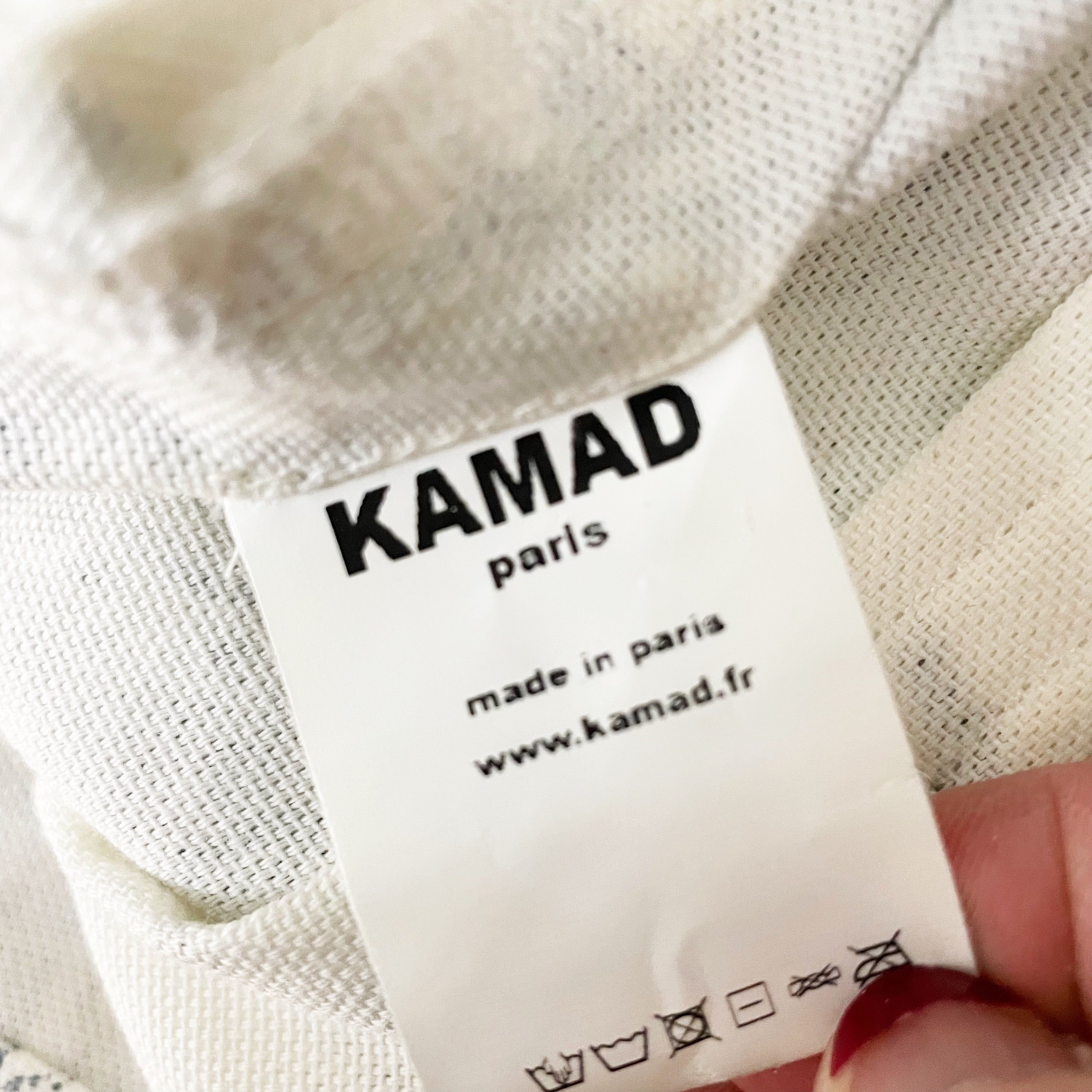Kamad Paris Etoile Print Pattern Button Front Collared Mini Pleated Dress Small