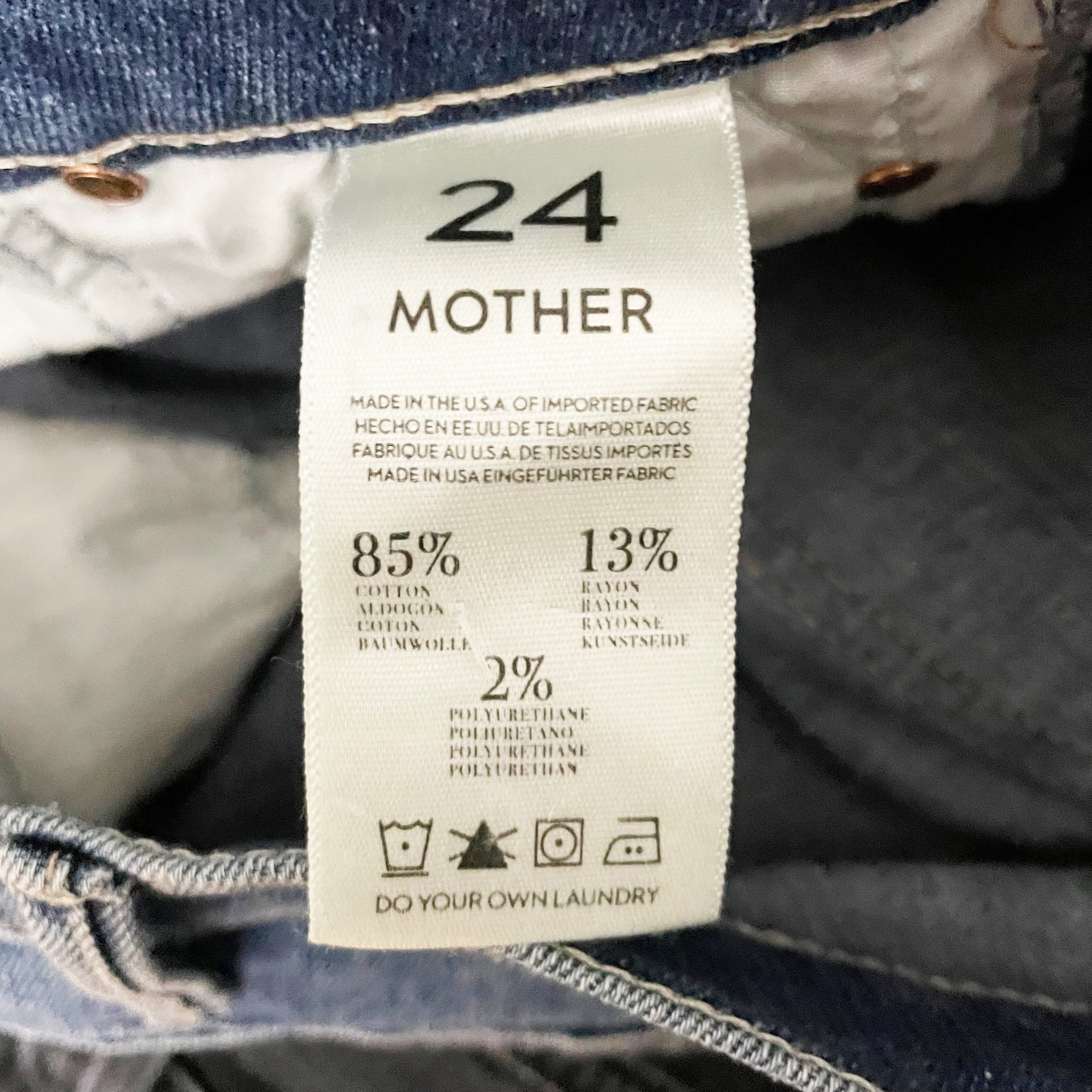 Mother Denim Skinny Not Skinny Mid Rise Cotton Stretch Jeans Blue Skies Tomorrow