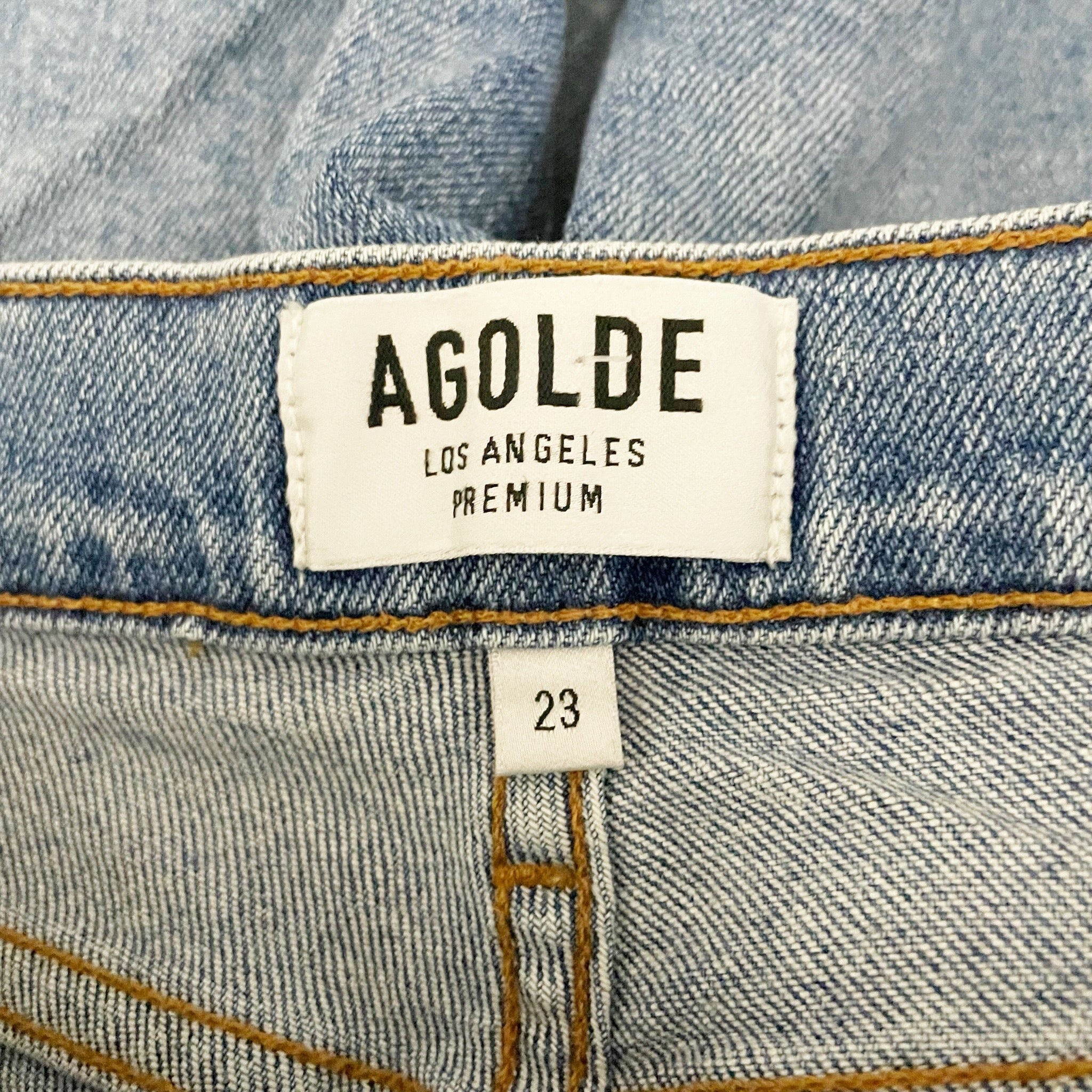 Agolde Denim Women's Nico High Rise Skinny Leg Cotton Stretch Jeans 23