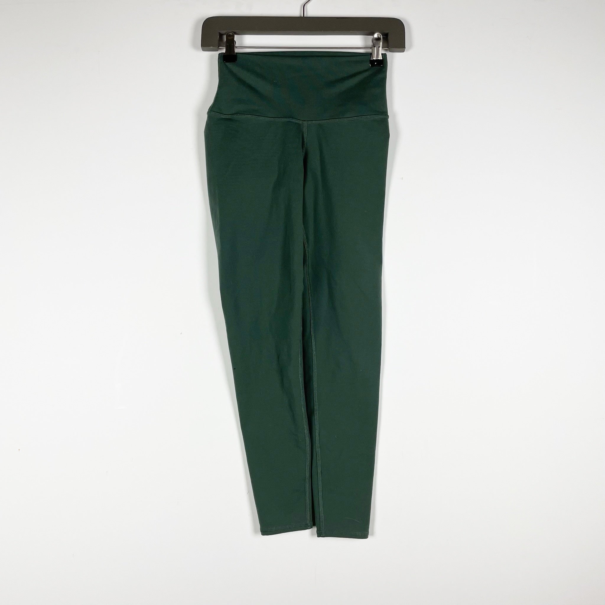 Alo Yoga Women's High Rise Athletic Work Out Lounge Leggings Solid Green XXS