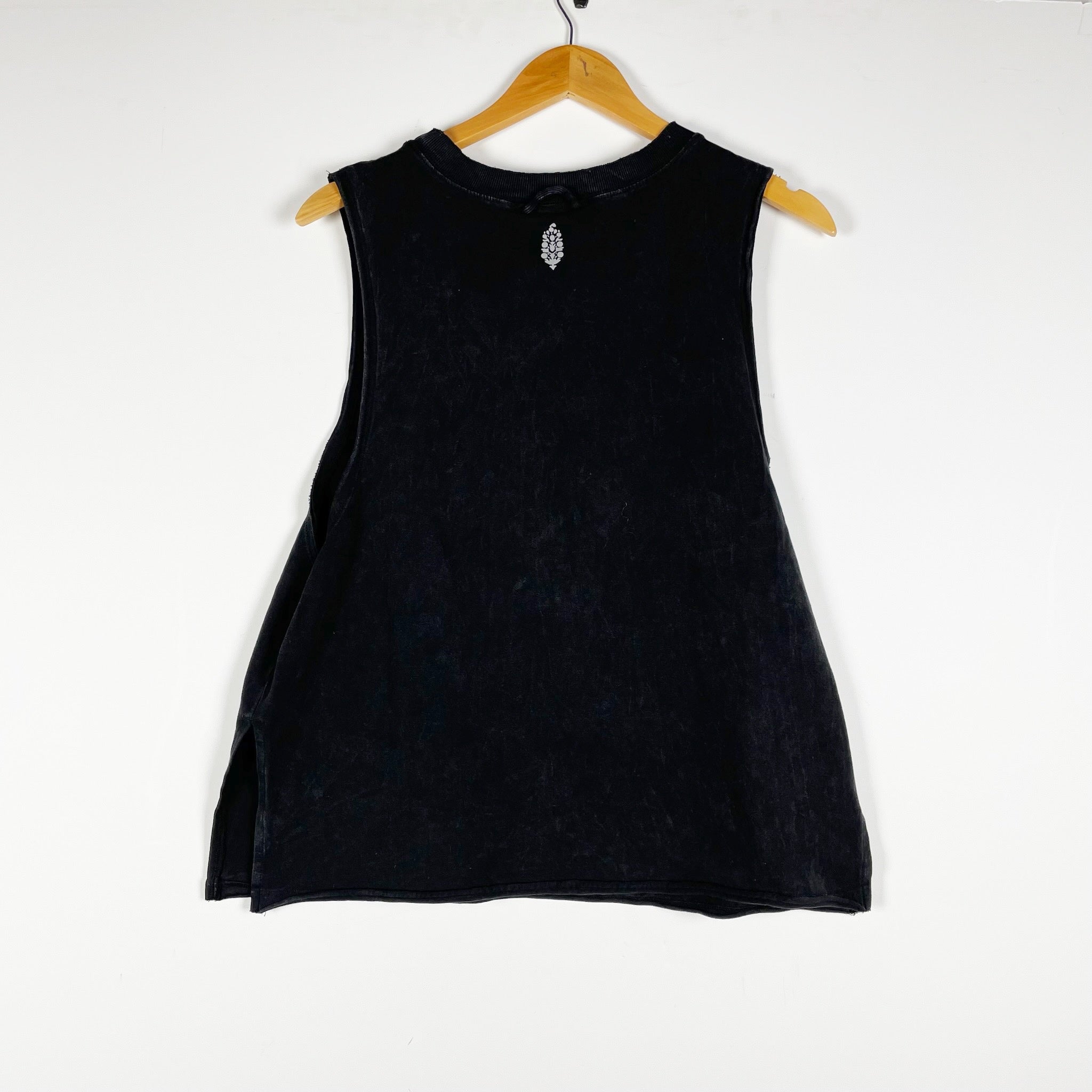 Free People x FP Movement Hot Shot Relaxed Crew Neck Sleeveless Tank Top Black S