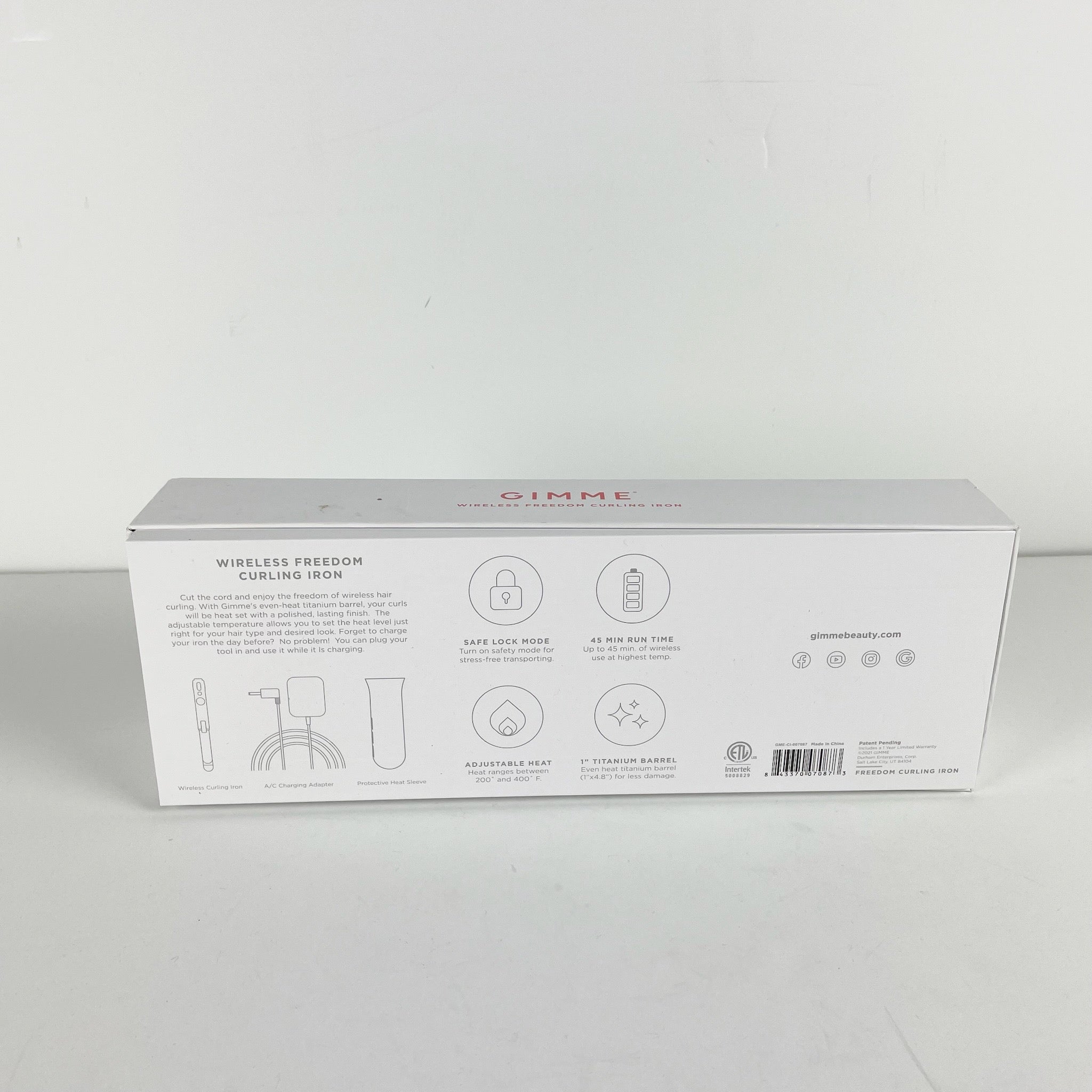Gimme Beauty Wireless Freedom 1" Hair Beauty Curling Iron