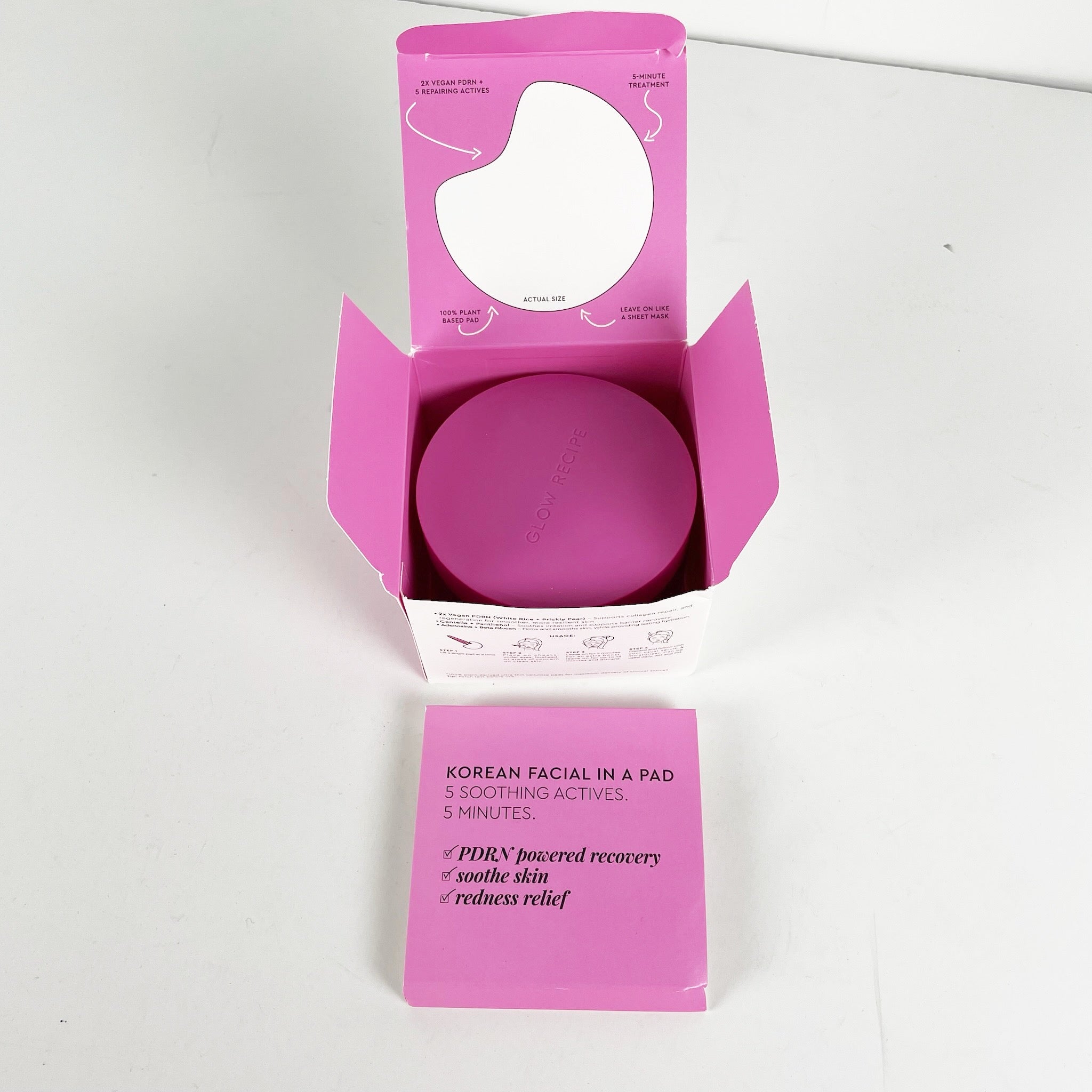 NEW Glow Recipe PDRN+ Repair + Sooth Toner Pads Full Size