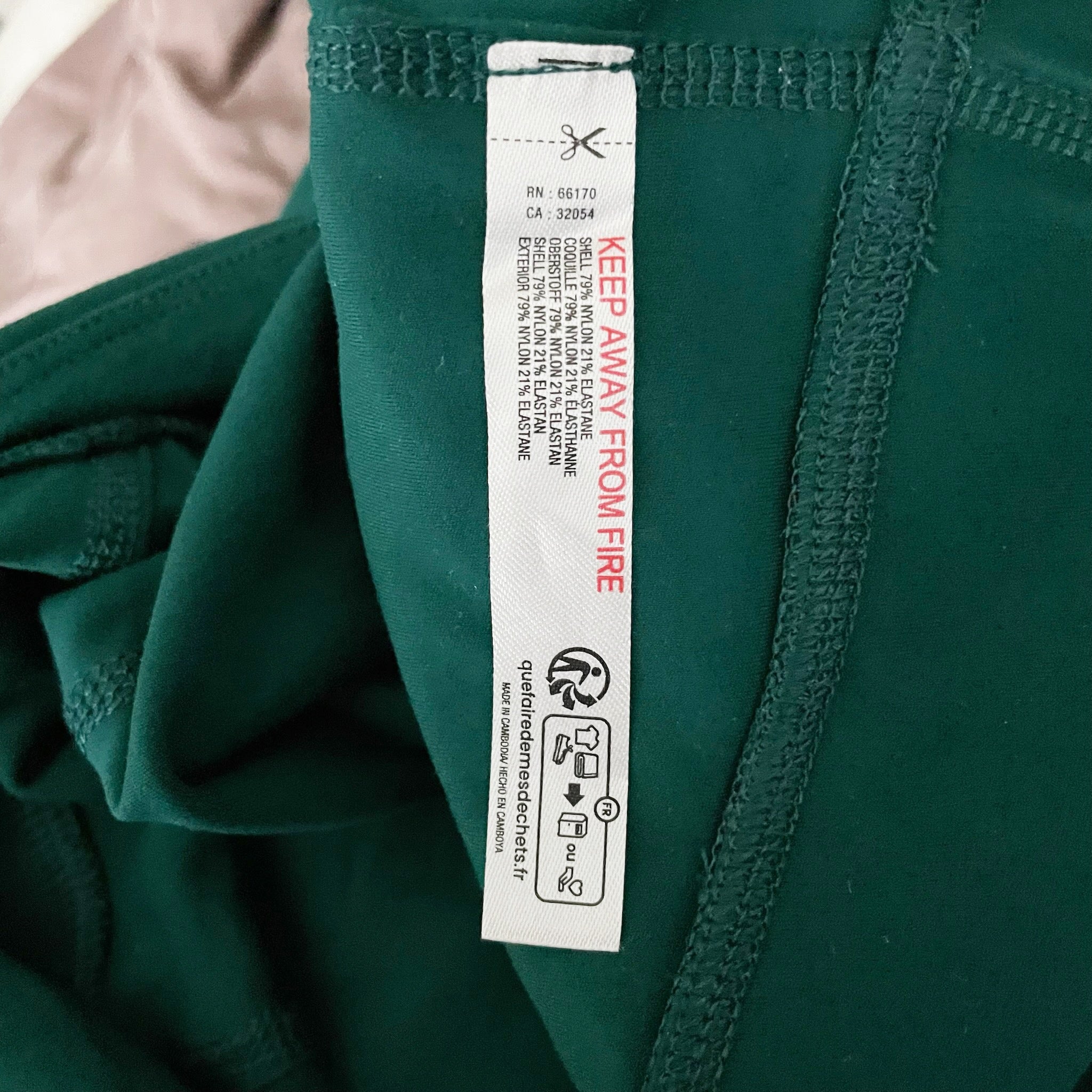 Free People x FP Movement Women's Athletic Work Out Crop Leggings Green Small