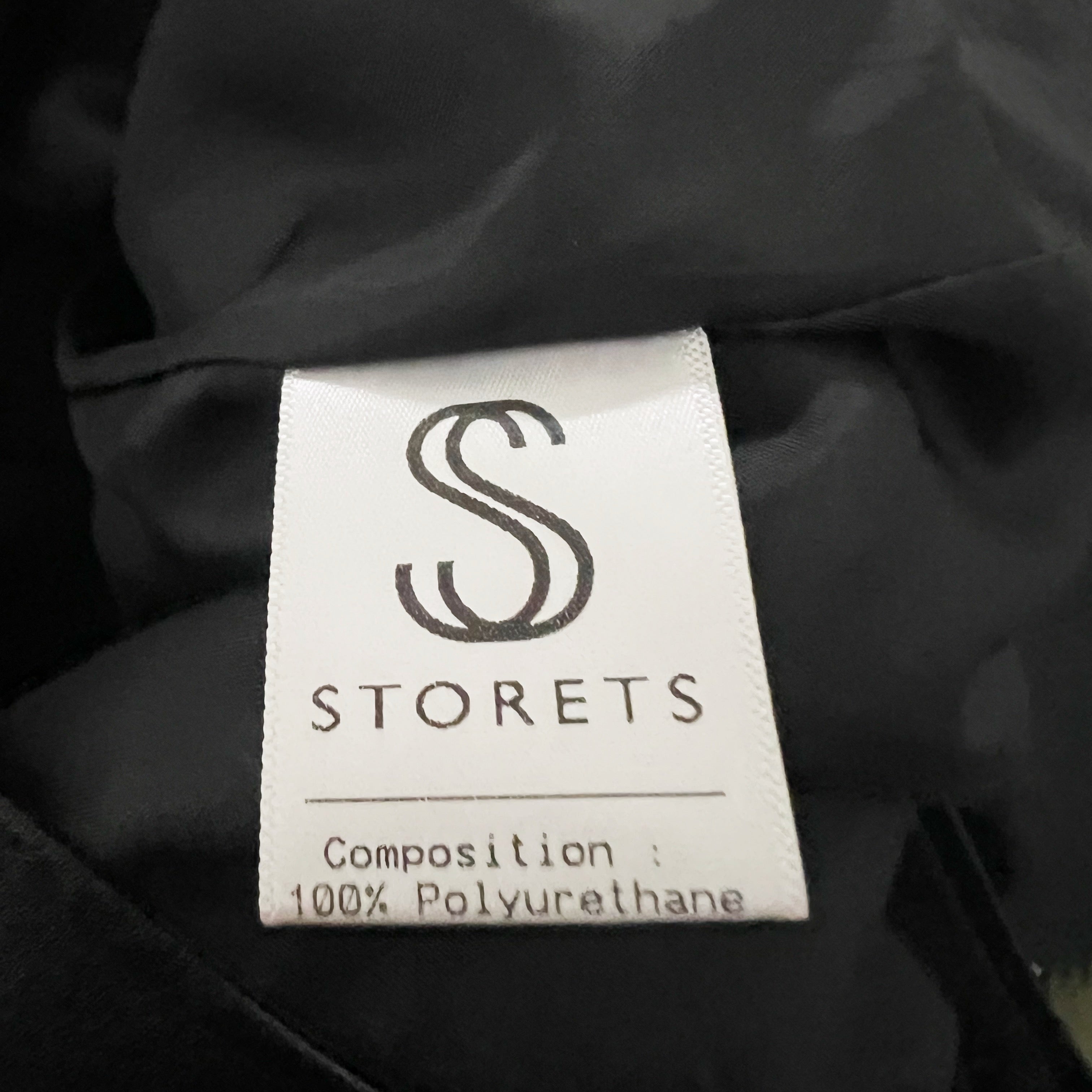 Storets Emma Pleather Faux Vegan Leather Rider Buckle Asymmetrical Zip Jacket