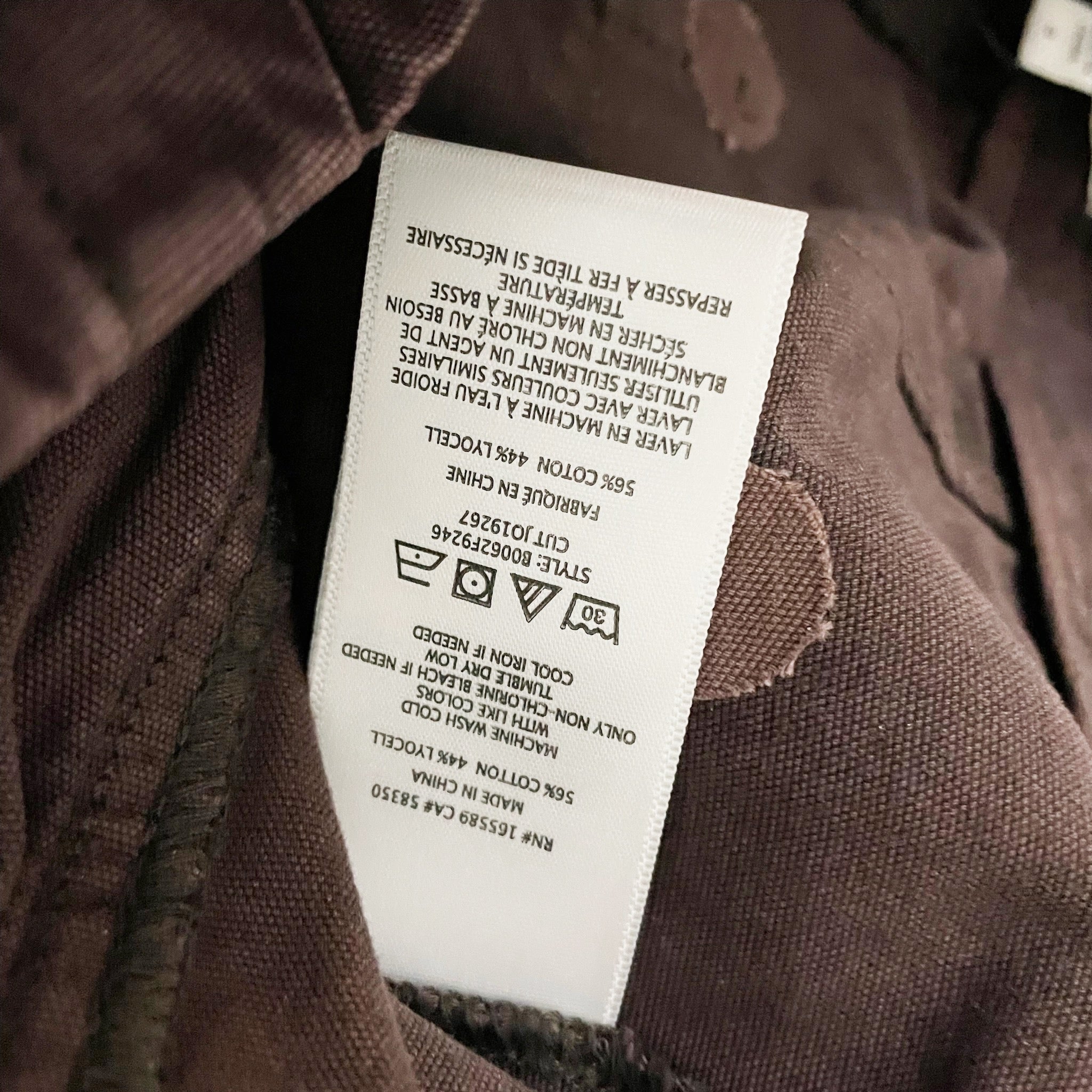 NEW Joie Emerald Cotton Straight Leg Cargo Pants Chocolate Plum 4