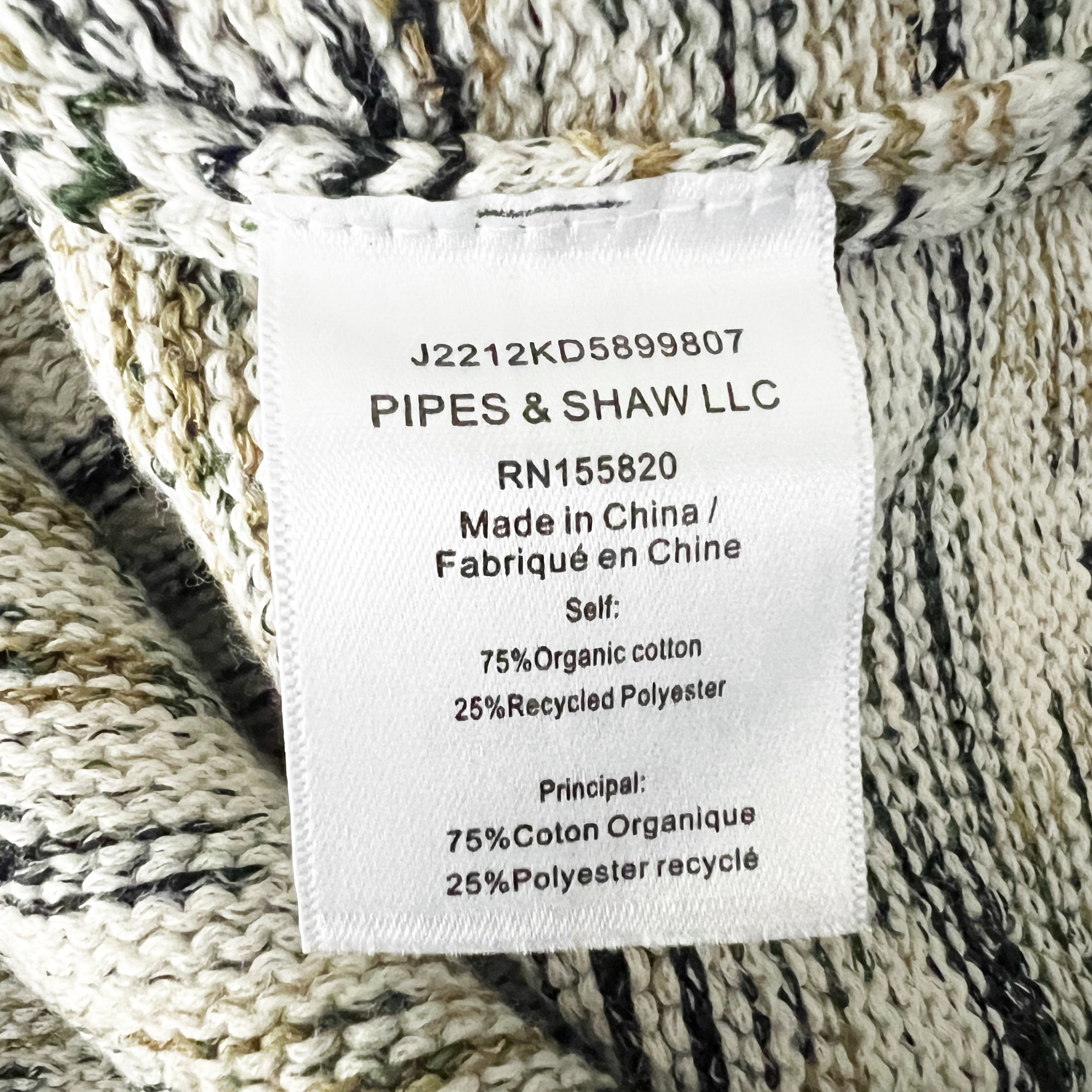 Veronica Beard Gerona Organic Cotton Blend Knit Crew Neck Pullover Sweater Army
