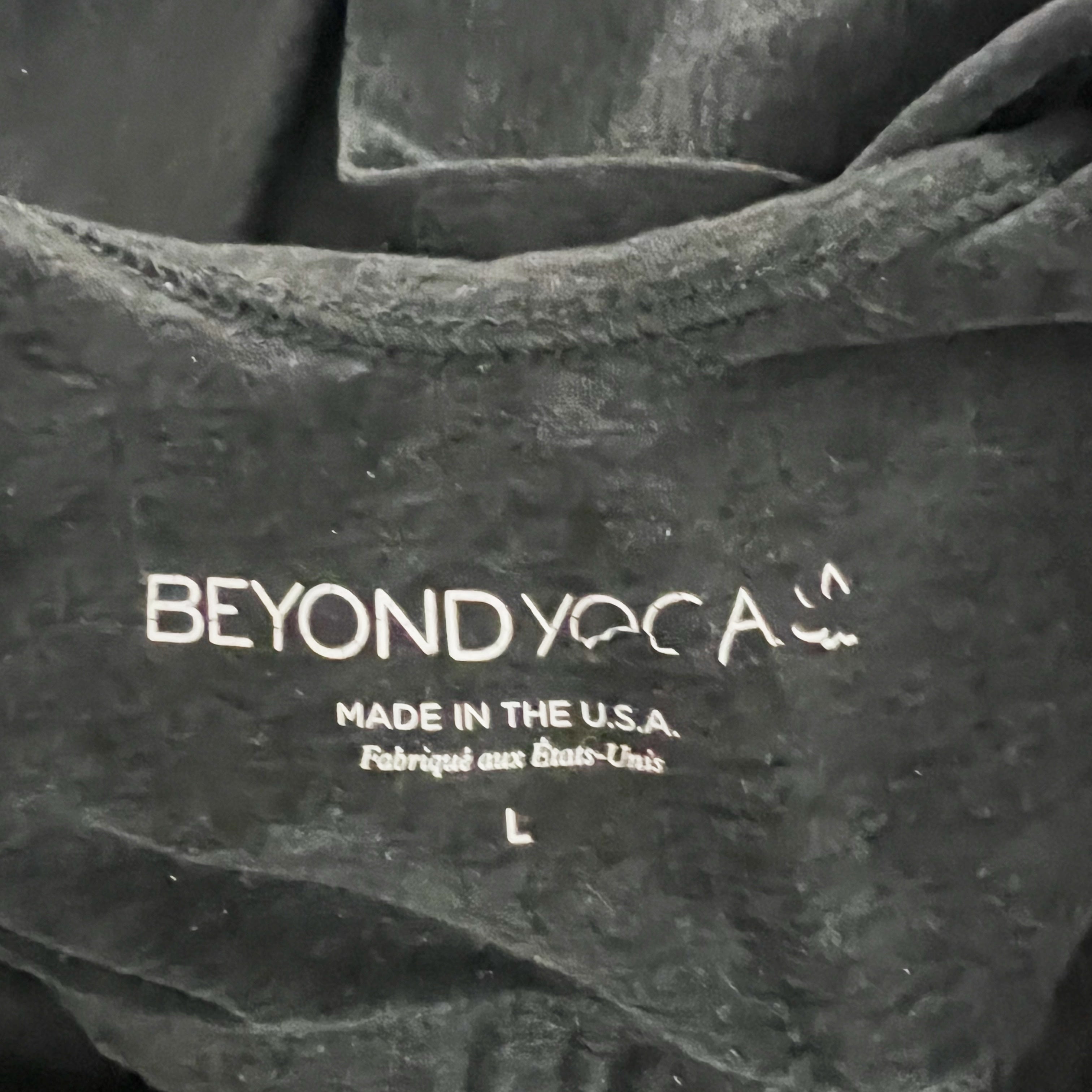 Beyond Yoga Women's Scoop Neck Crossback Athletic Work Out Tank Top Black Large