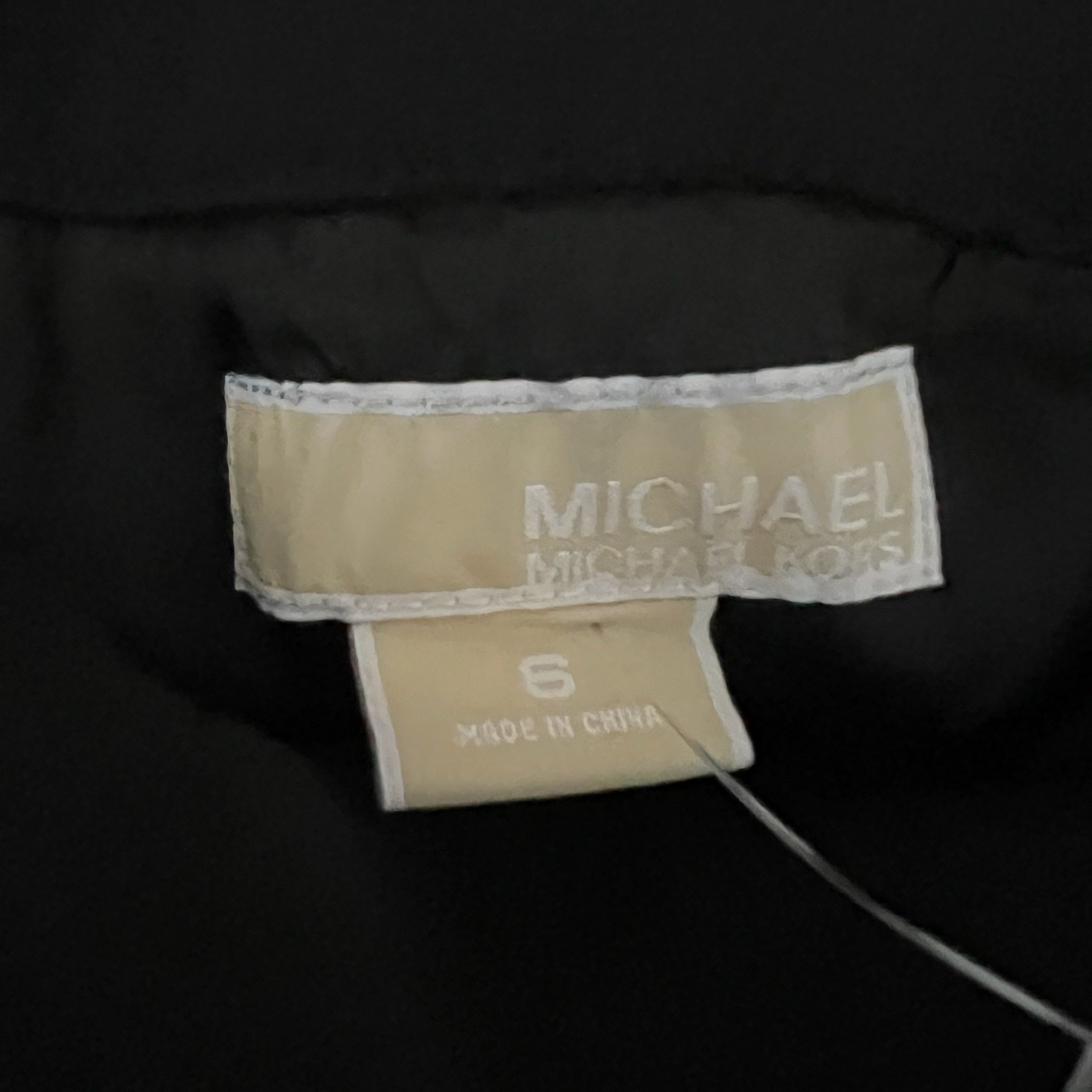 MICHAEL Michael Kors Multi Asymmetrical Zipper Detail Sleeveless Shift Dress 6