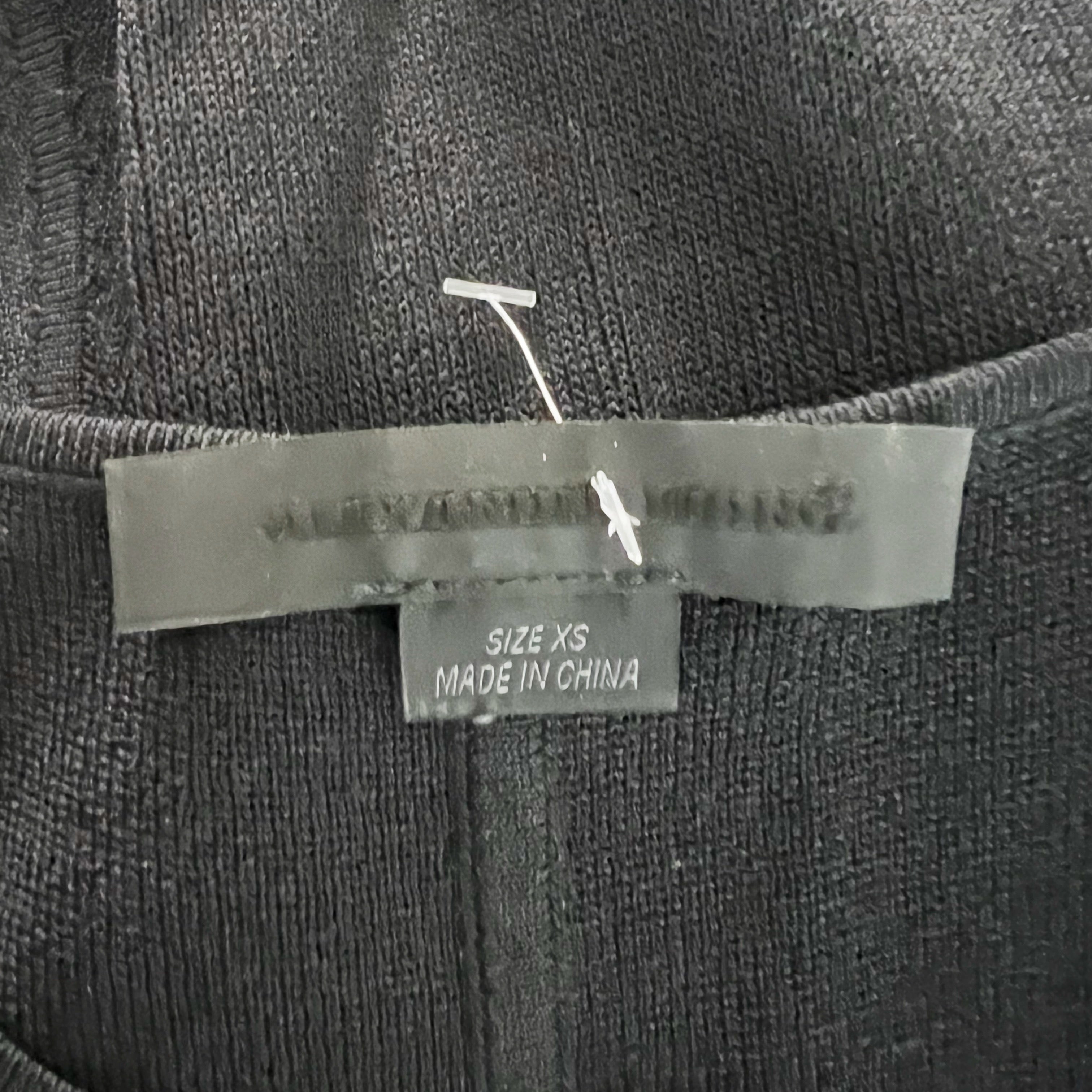 Alexander Wang Knit Stretch Silver Ball Beaded Embellished Side Detail Dress XS