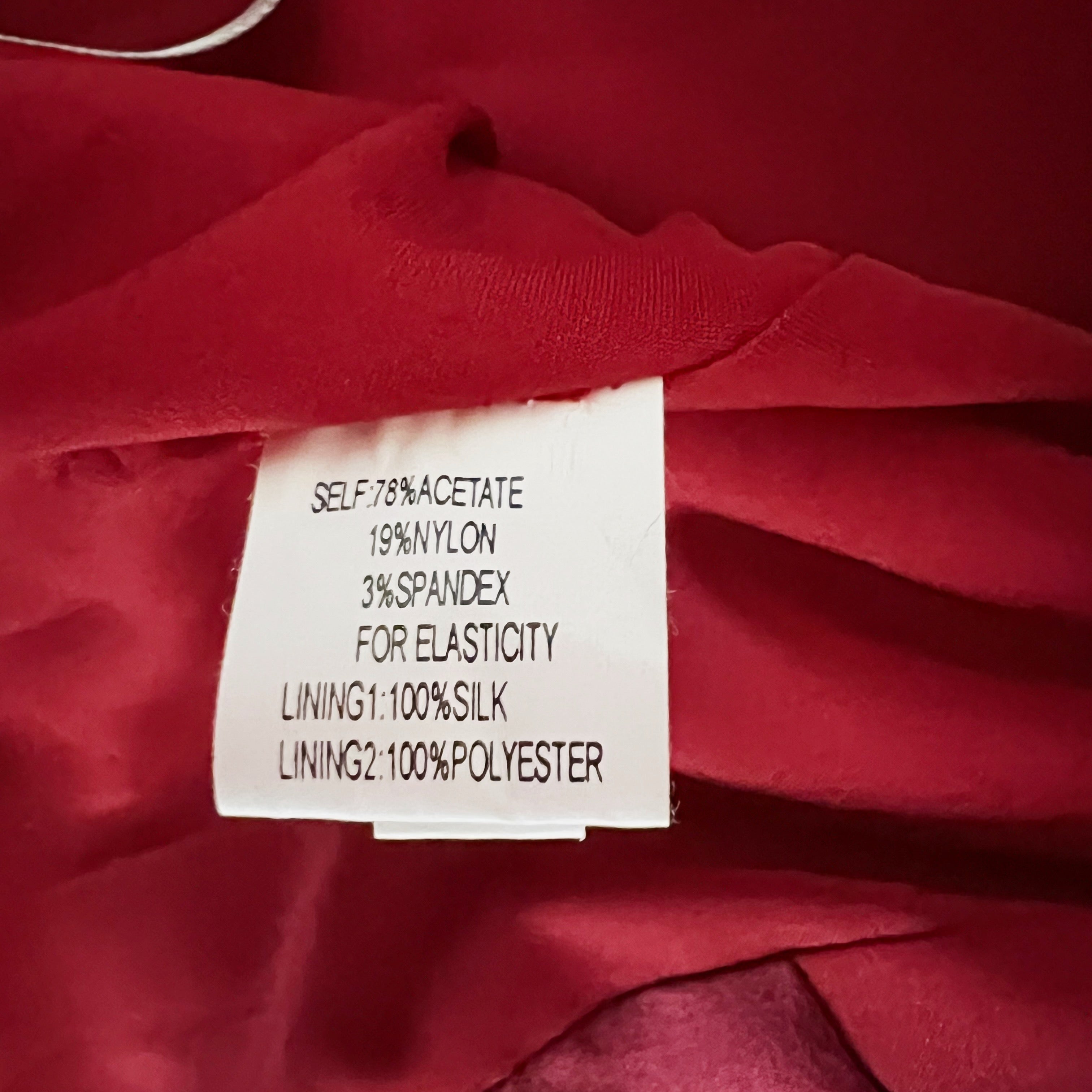 NEW Kay Unger Ruched Pleated Satin Foldover Shawl Collar Sleeveless Sheath Dress