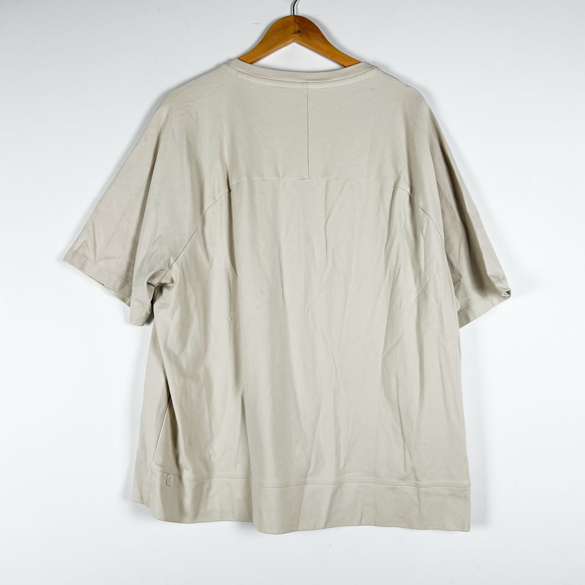 Lululemon Men's Cotton Crew Neck Short Sleeve Tee Shirt Neutral 2XL