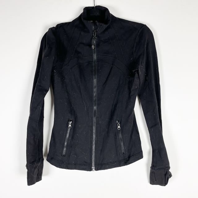 Lululemon Women's Define Full Zip Athletic Work Out Jacket Solid Black 8