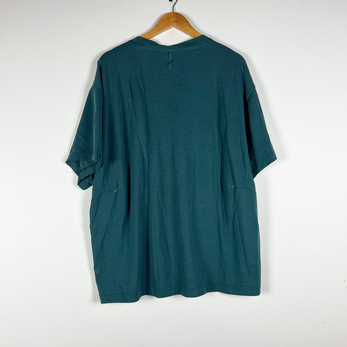 Lululemon Men's Crew Neck Short Sleeve Athletic Casual Tee Shirt Top Blue Green