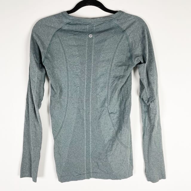 Lululemon Women's Run Swiftly Tech Crew Neck Long Sleeve Tee Shirt Steele Gray 6