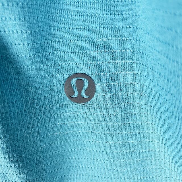 Lululemon Men's Crew Neck Athletic Work Out Long Sleeve Tee Shirt Blue XXL