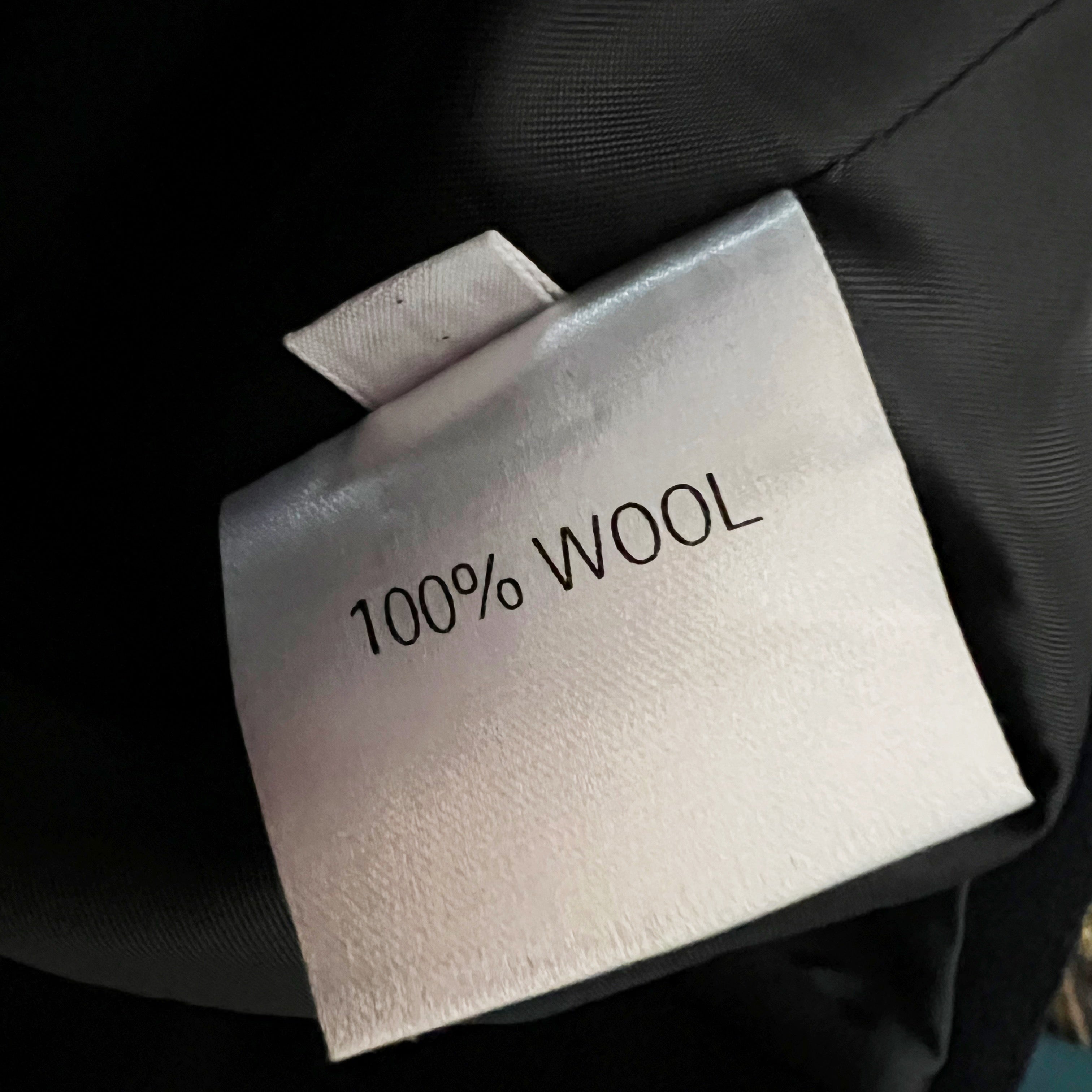 NEW Frankie Shop Kimmo Faux Vegan Fur Collar Double Breasted Peacoat Jacket Blue