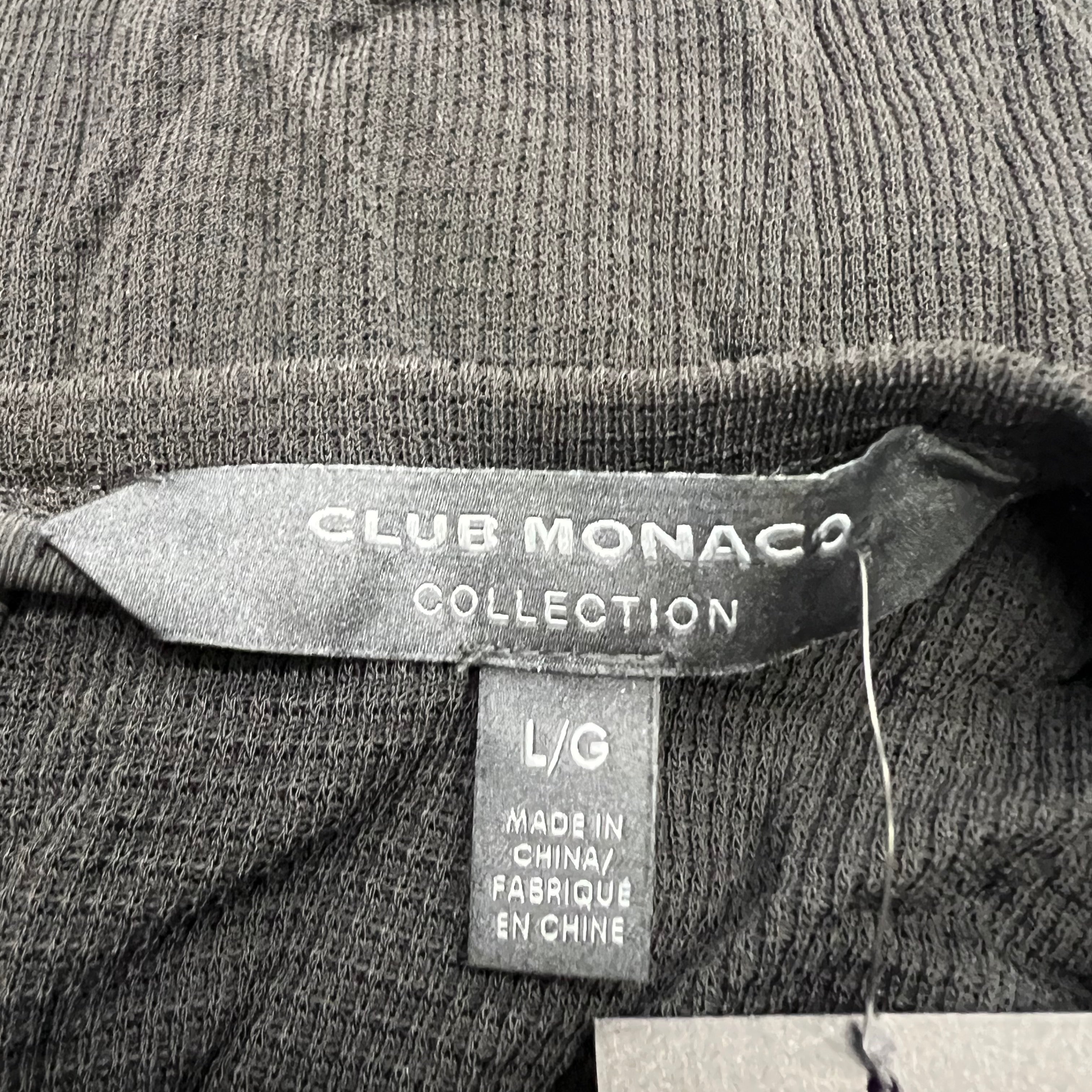 NEW Club Monaco Collection Roama Top Chemise Knit Stretch Ruffle Sleeve Blouse