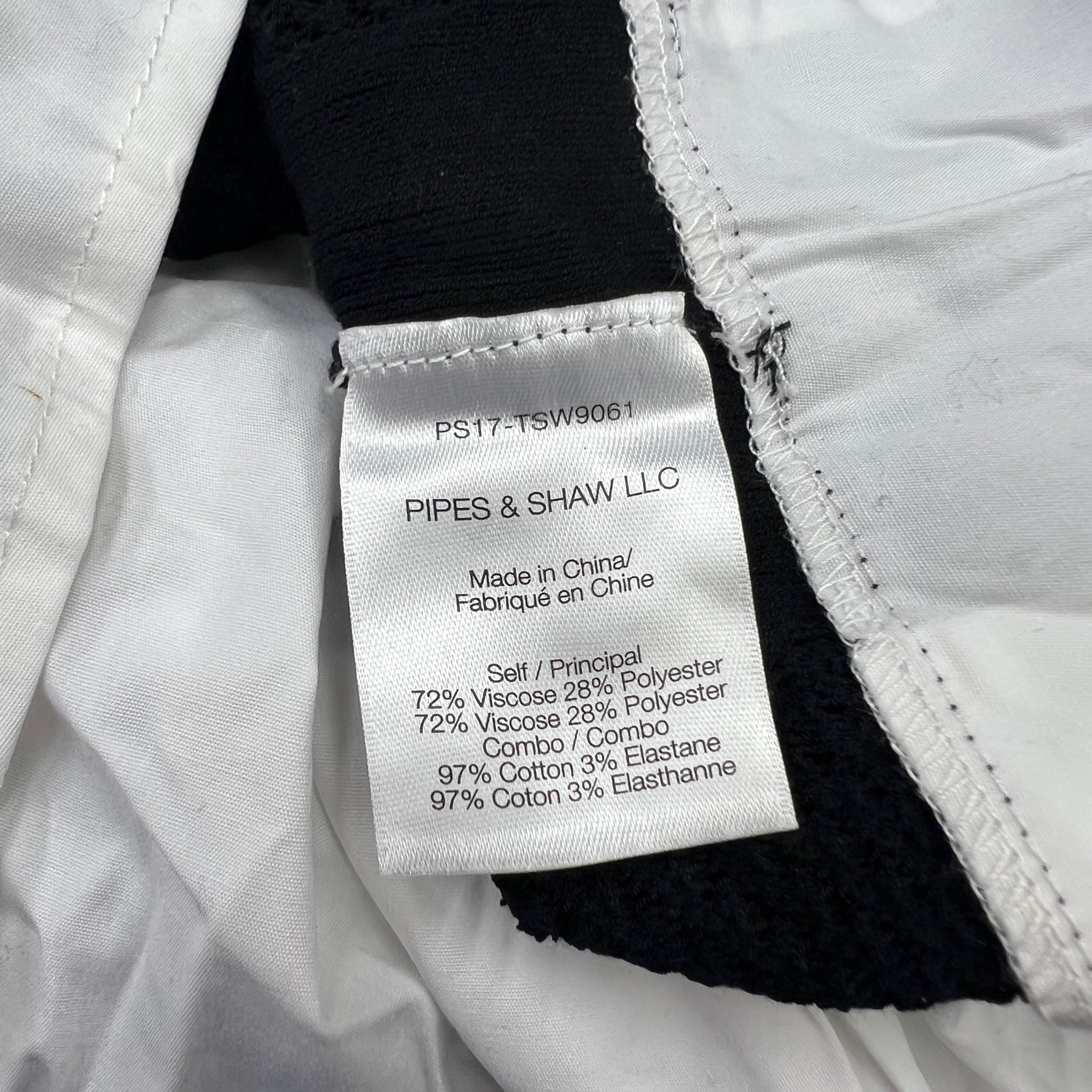 NEW Veronica Beard Studio Mix Media Mesh Crochet Knit V Neck Sweater Black Army