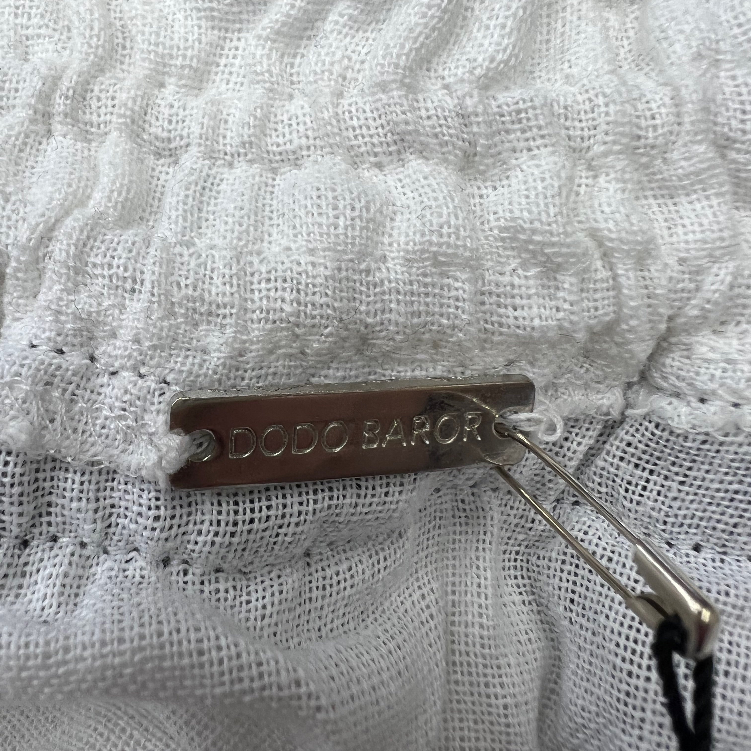 NEW Dodo Bar Or Cotton Tassel Fringe Applique Embellished Tiered Mini Skirt M