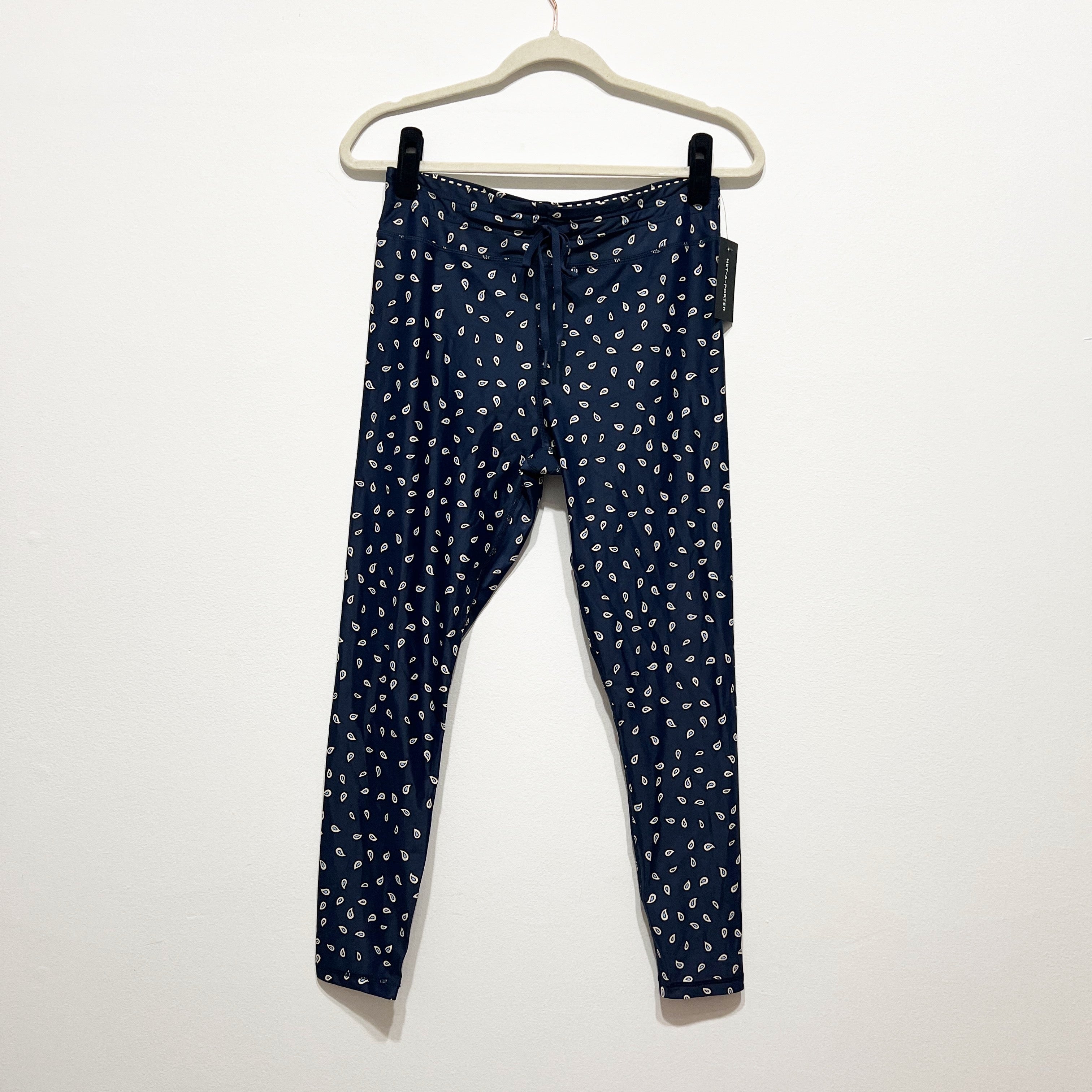 NEW The Upside Ditsy Paisley Midi Printed Stretch Recycled 7/8 Leggings Multi XL