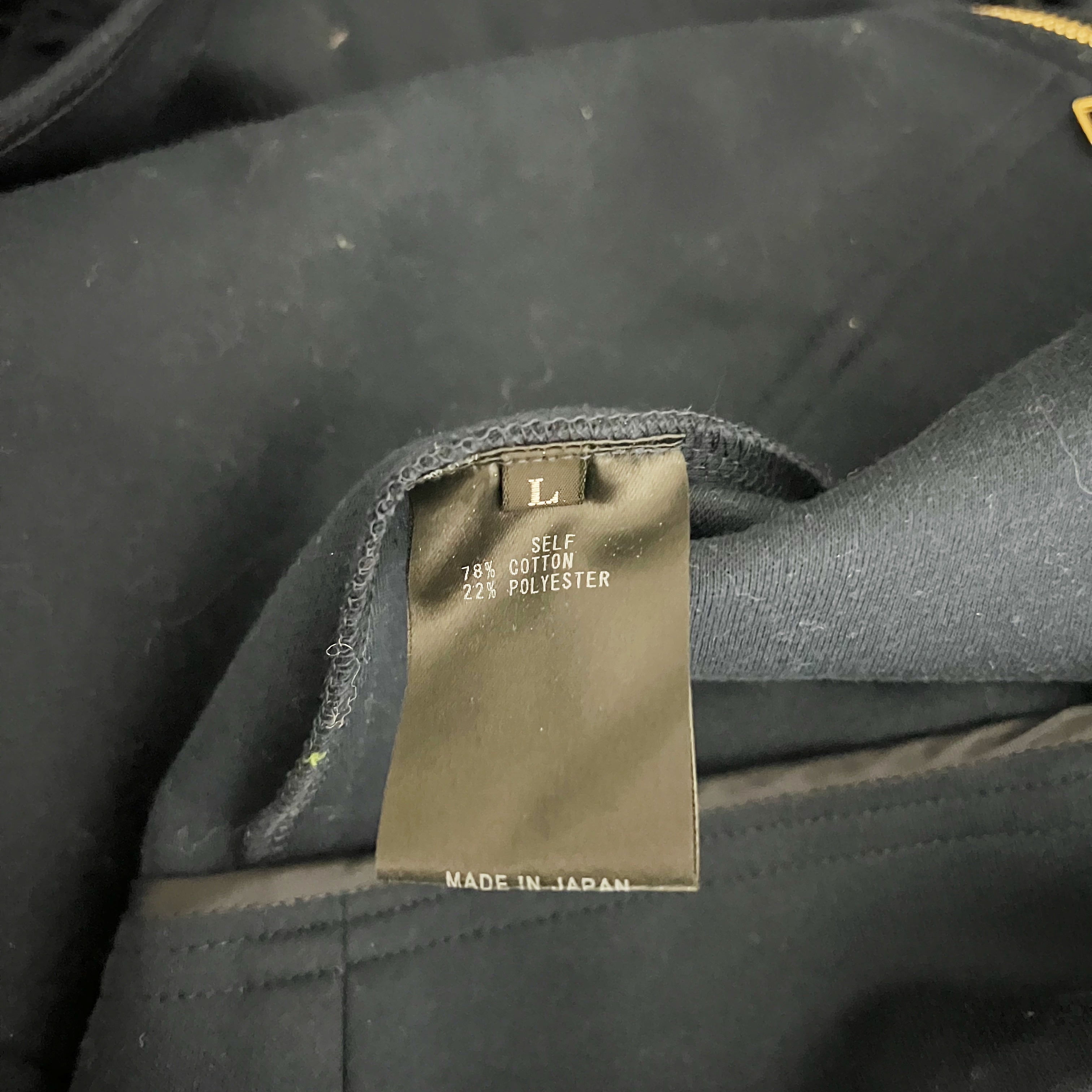 Adeam Ruffle Trim Flirty Cotton Blend Full Zip Casual Sweatshirt Hoodie Jacket L