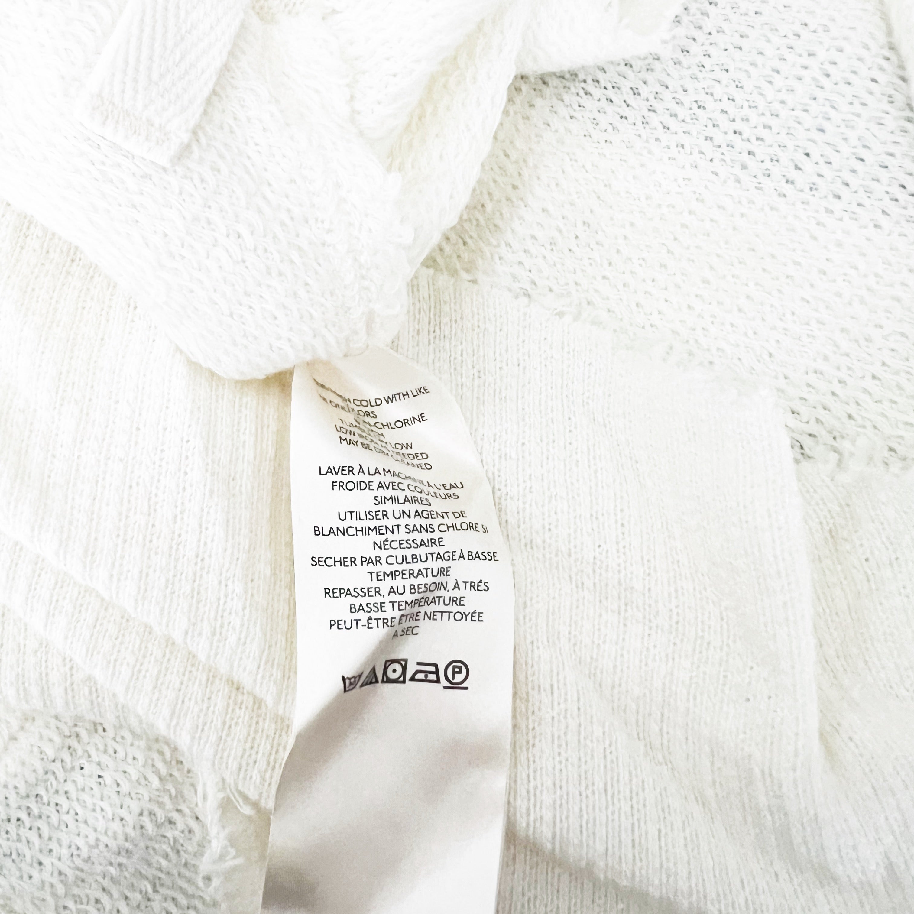 NEW Free People Off My Mind Cropped Fray Edge Hem Oversized T-Shirt Nilla Cream