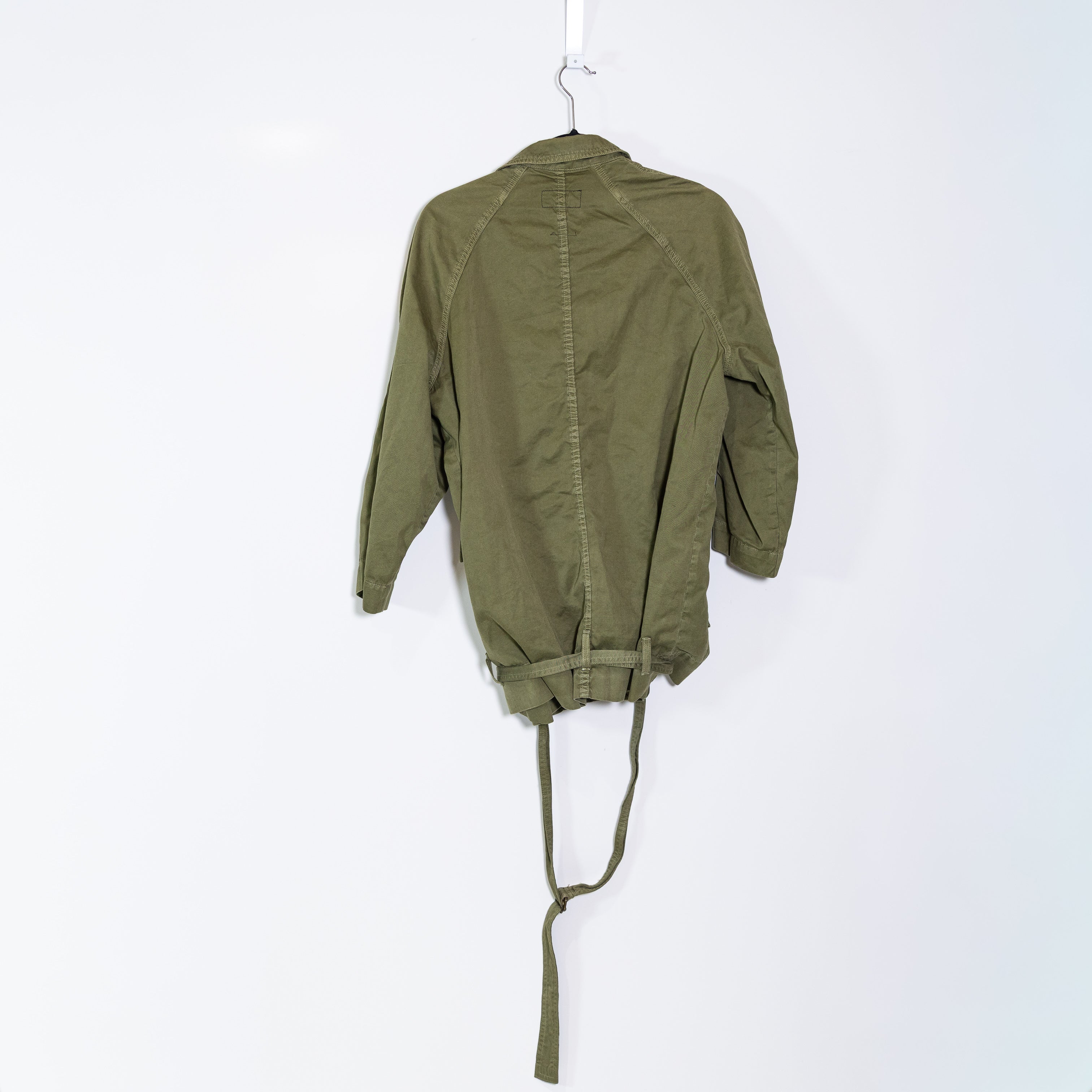 Current Elliott Infantry Cotton Utility Multi Pocket Snap Button Jacket Green