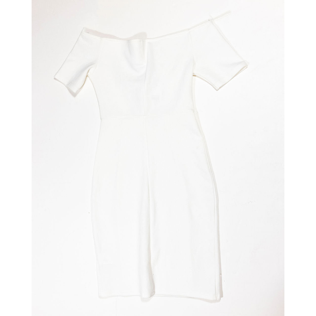 NEW Vero Moda Holly Crepe Off The Shoulder Mini Cocktail Party Dress Snow White